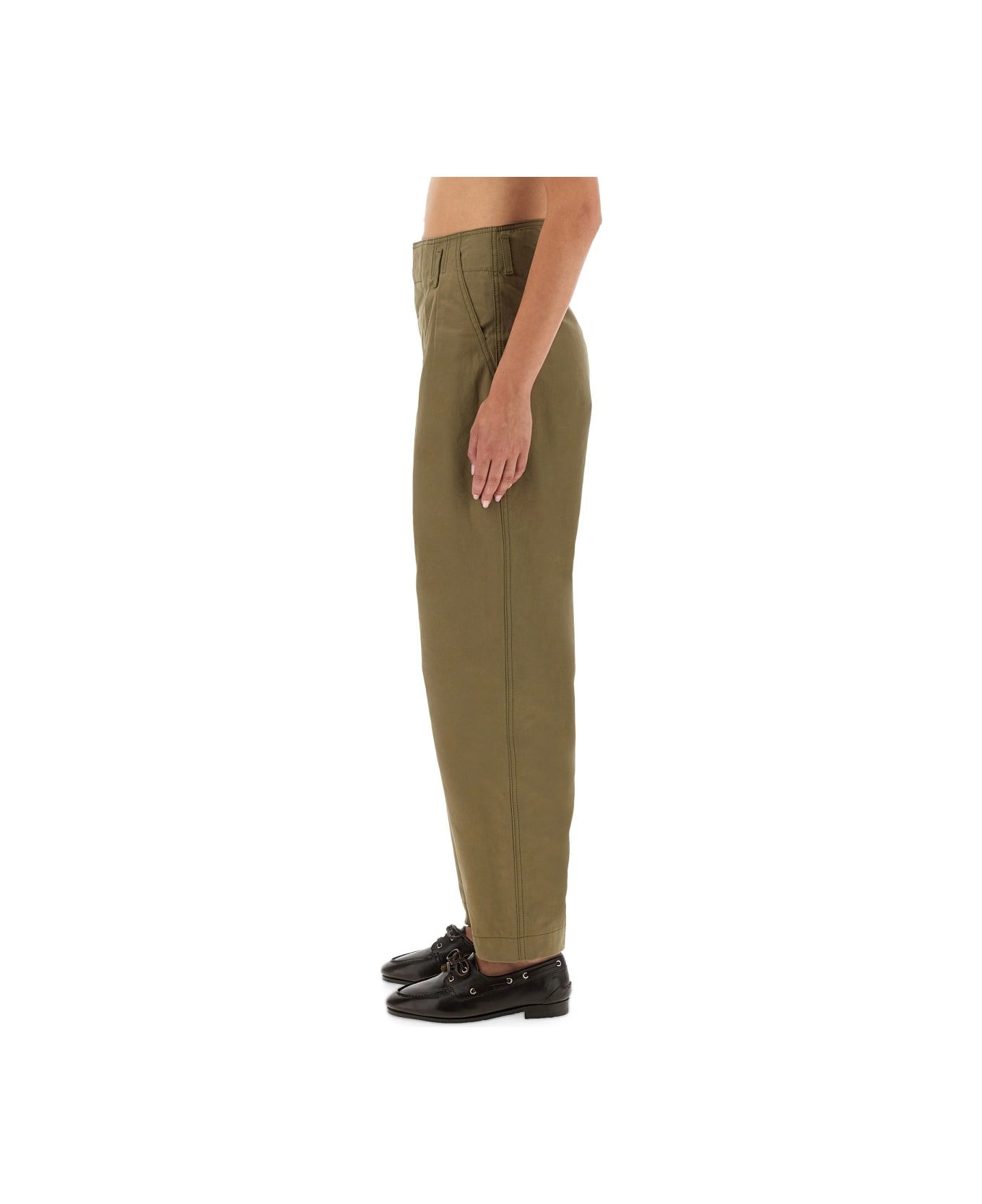 Moschino Tailored Pants With Pleats - GREEN