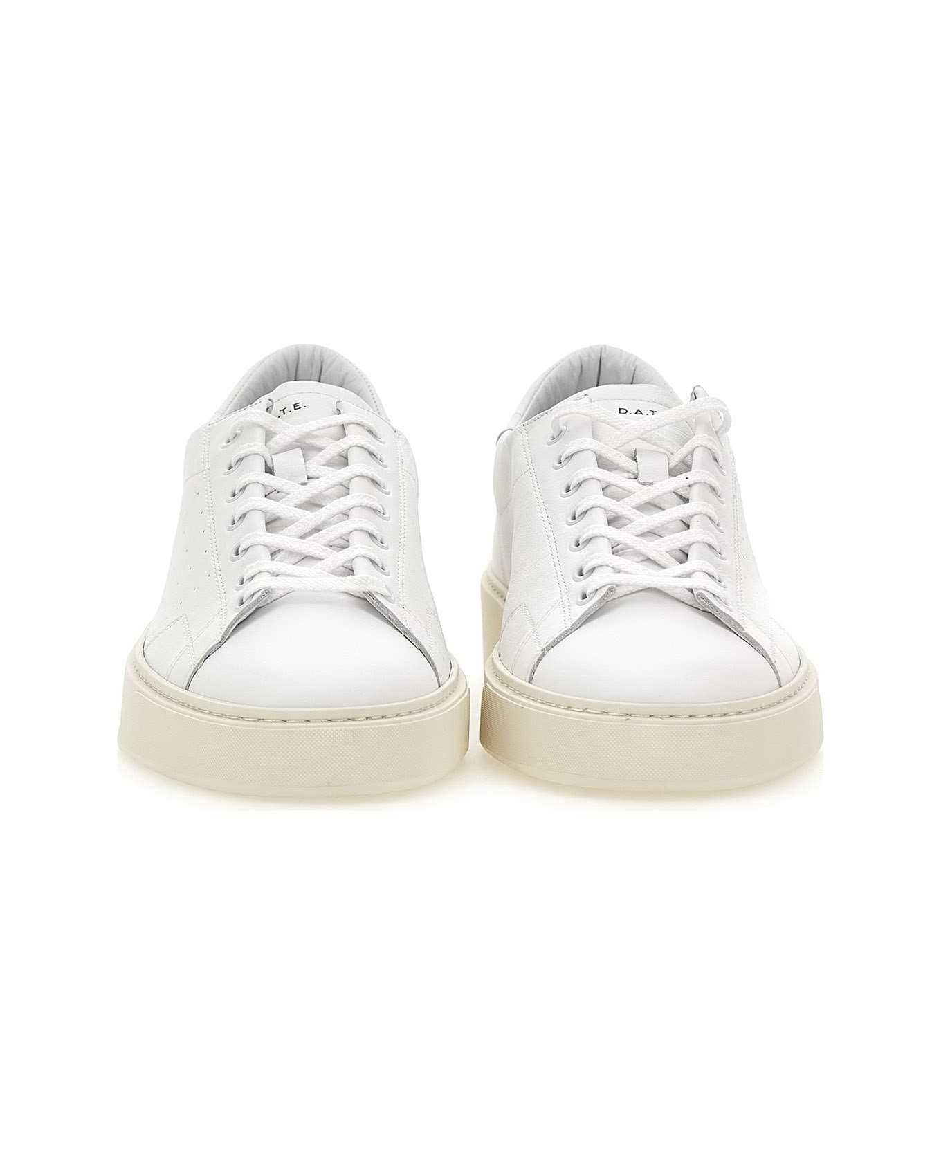 D.A.T.E. "levante" Leather Sneakers - WHITE スニーカー