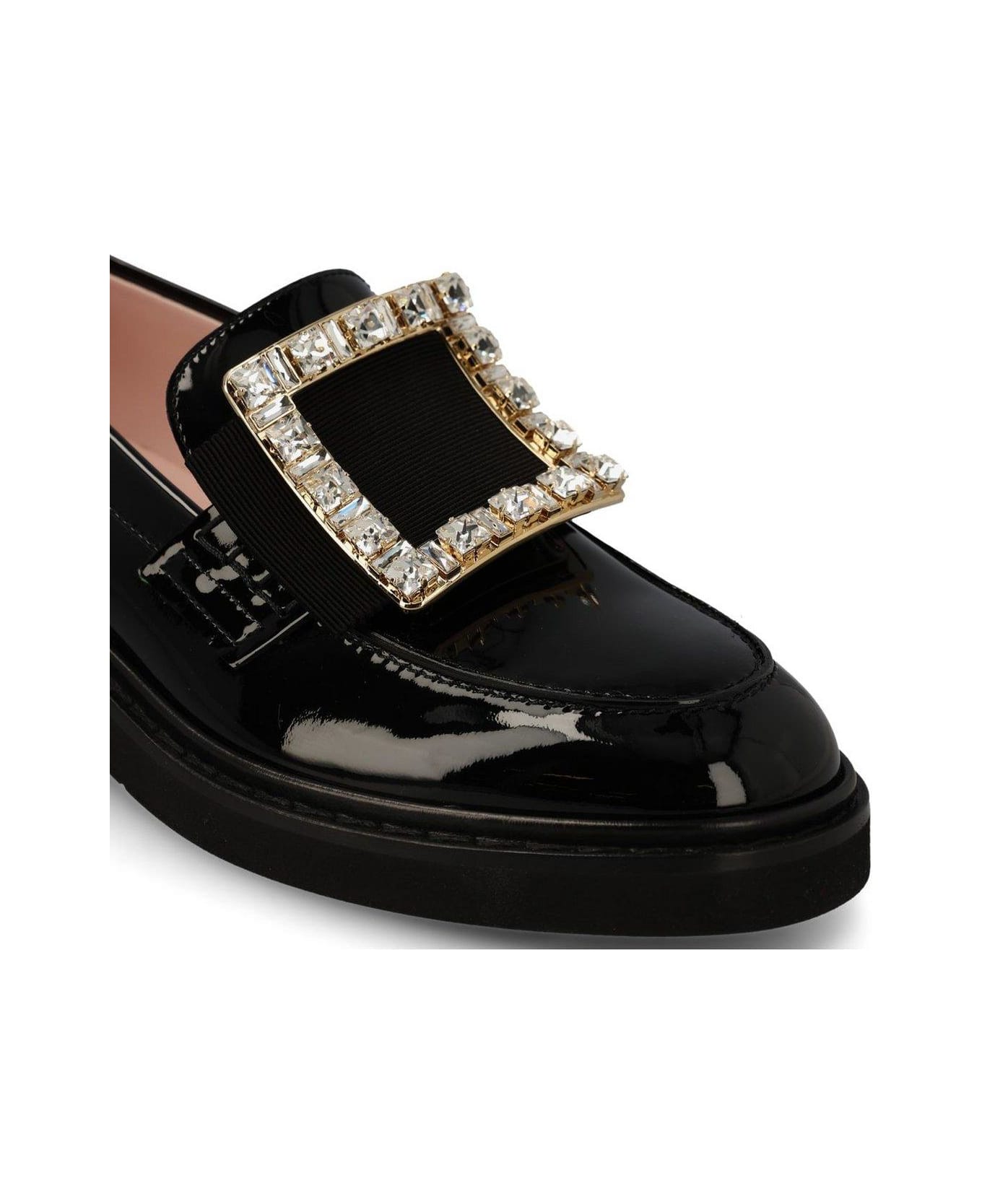 Roger Vivier Embellished Slip-on Loafers - Black