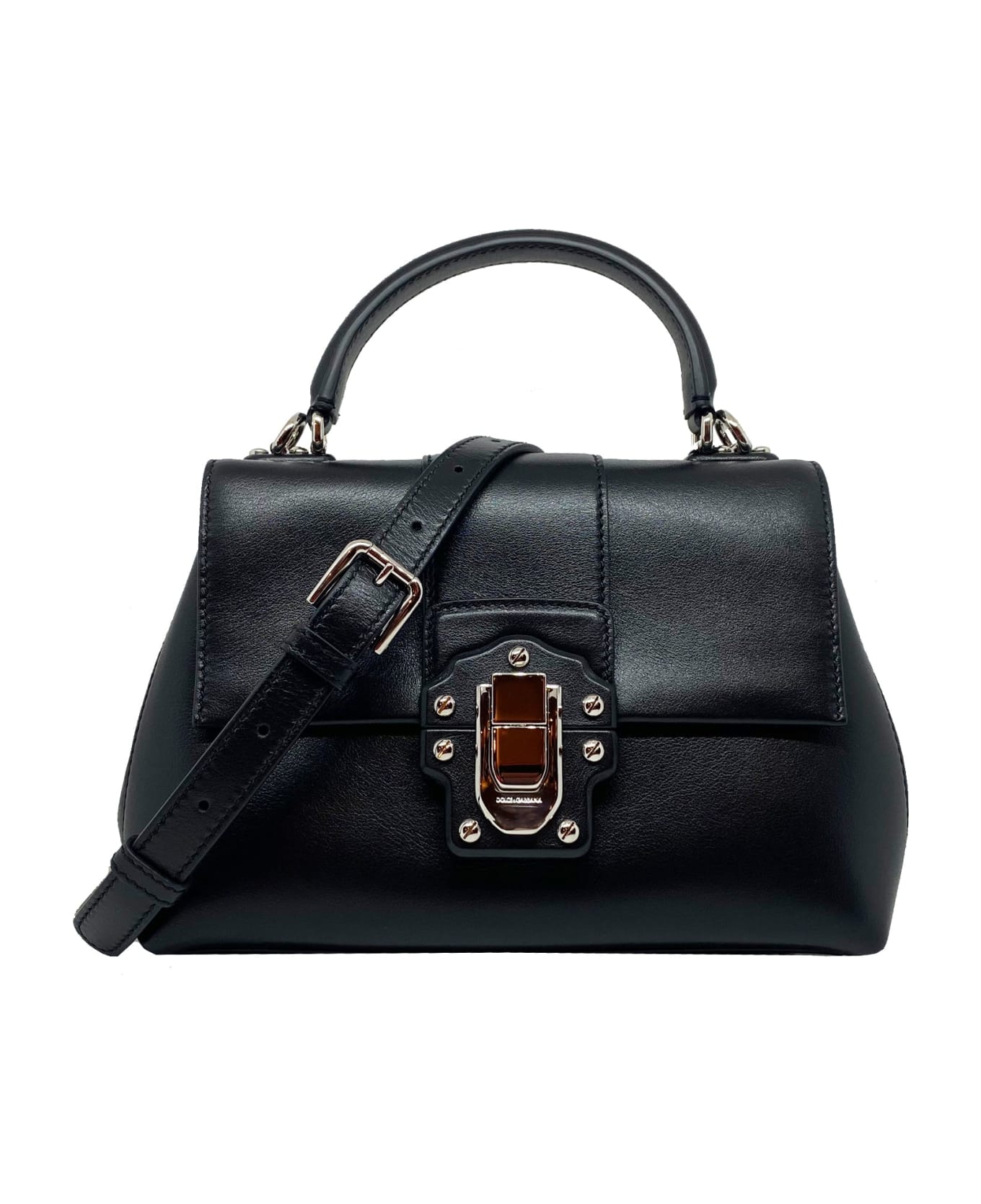 Dolce & Gabbana Lucia Leather Bag - Black