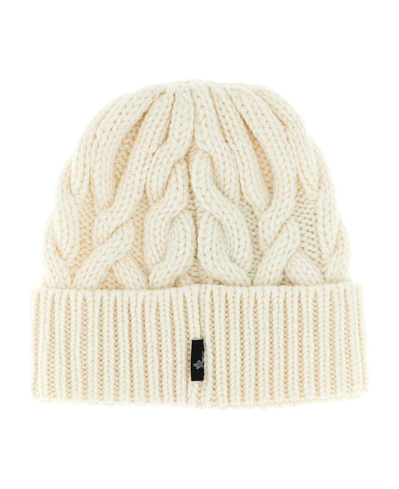 Moncler Grenoble Braided Wool Beanie - White