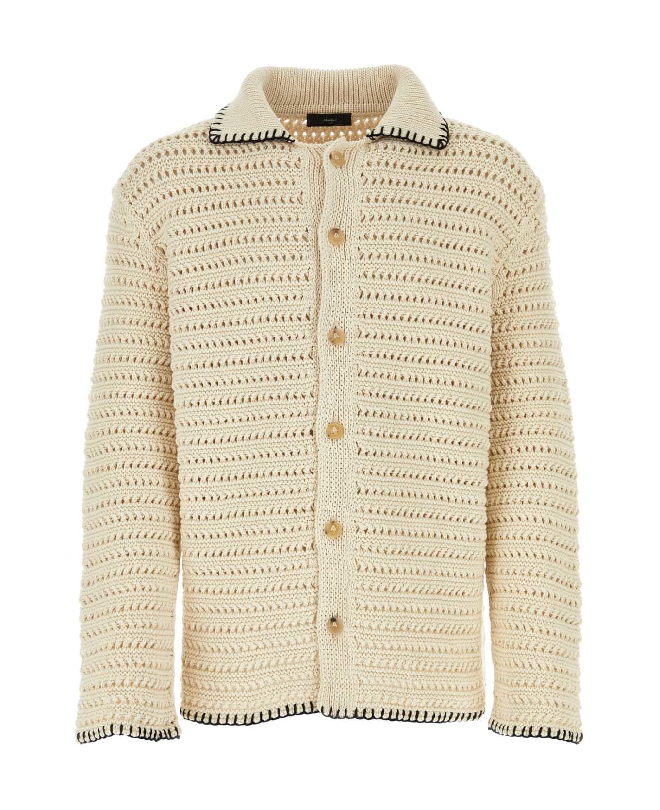 Tシャツ・カットソー ALANUI SS24 Sand crochet shirt (LMHY002R24KNI001 0310) Alanui Sand Crochet Shirt | italist