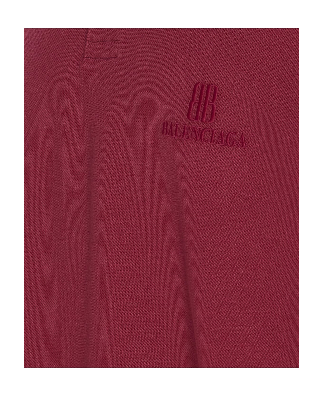 Balenciaga Nano Bb Logo Polo - Red