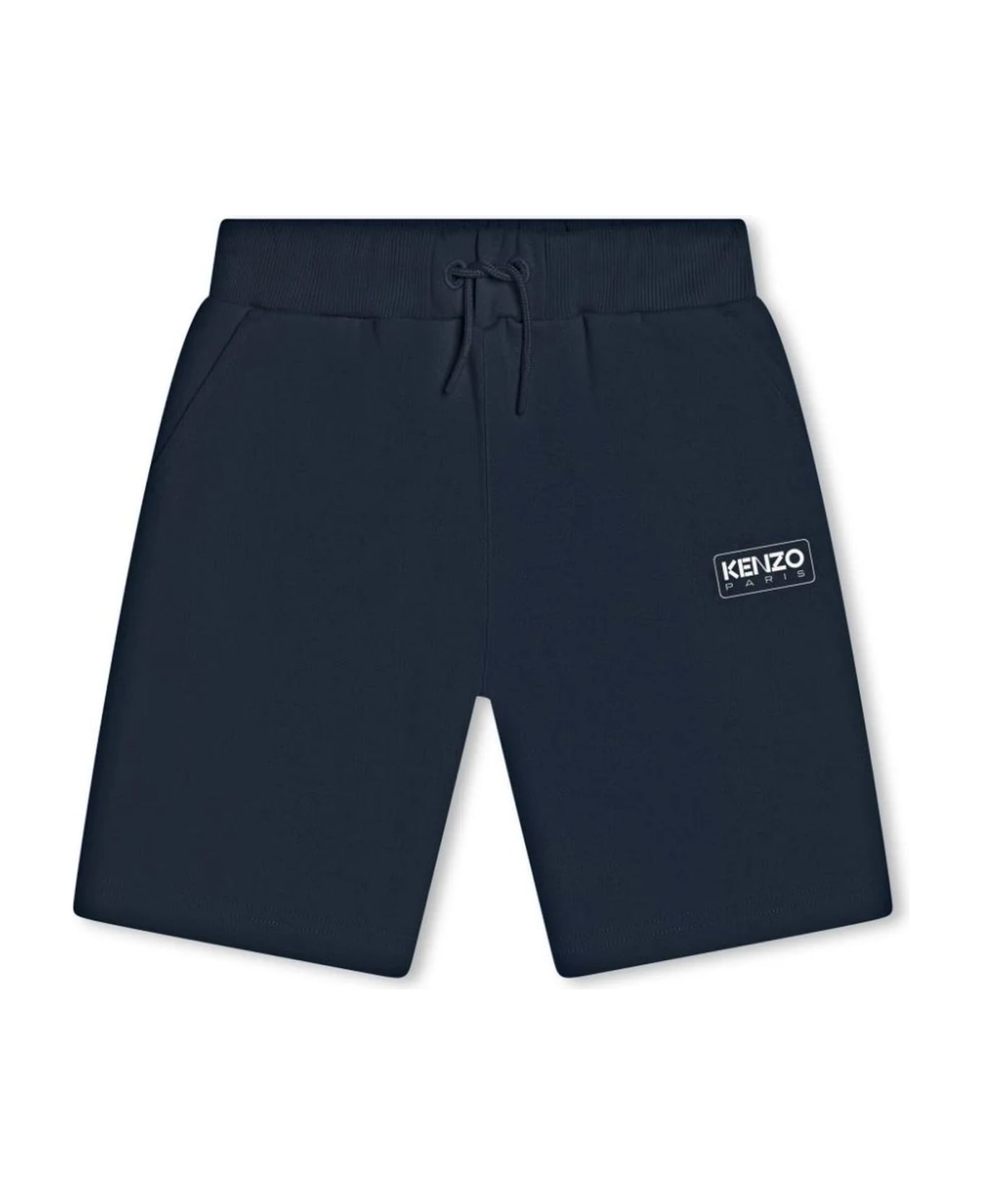 Kenzo Kids Shorts Blue - A Marine ボトムス