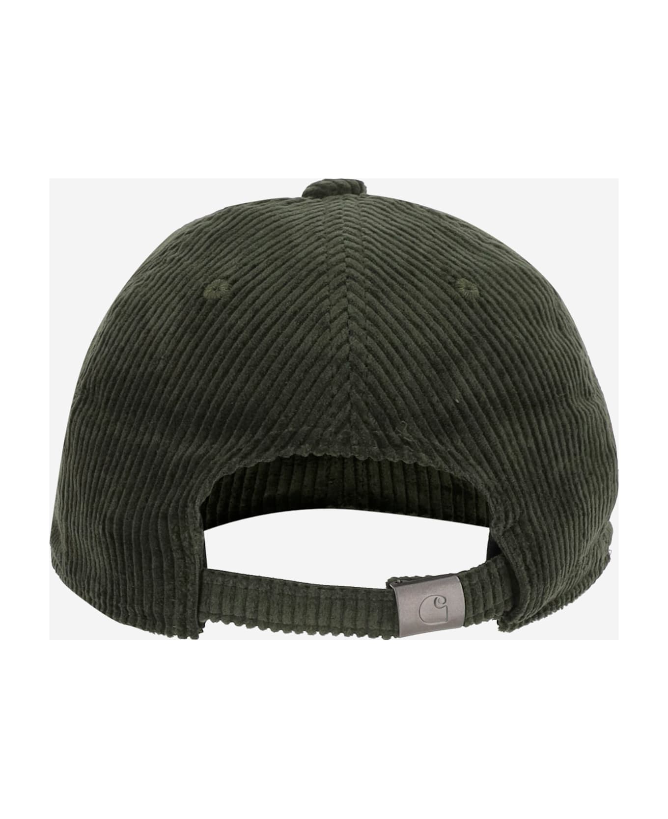 Carhartt Cotton Velvet Baseball Cap With Logo - Green