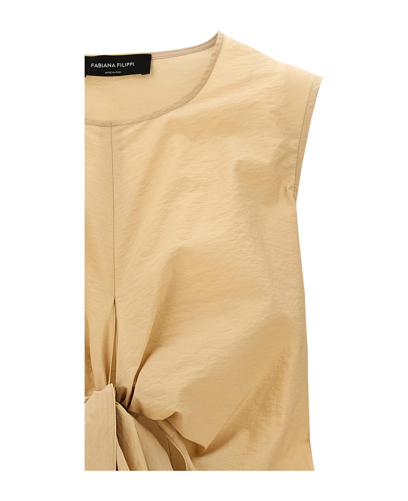 Fabiana Filippi Paper Hand Dress - Beige