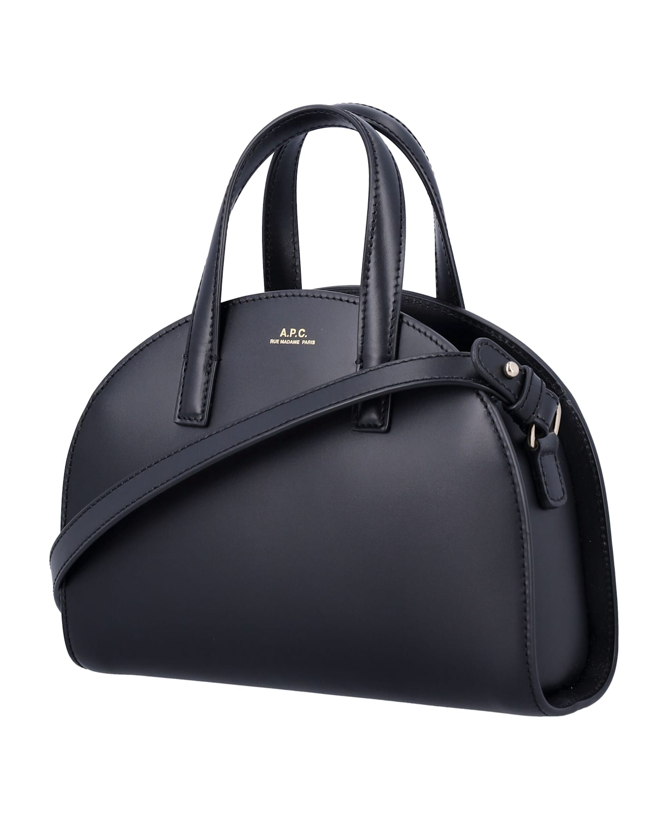 A.P.C. Tote Demi Lune Small - BLACK