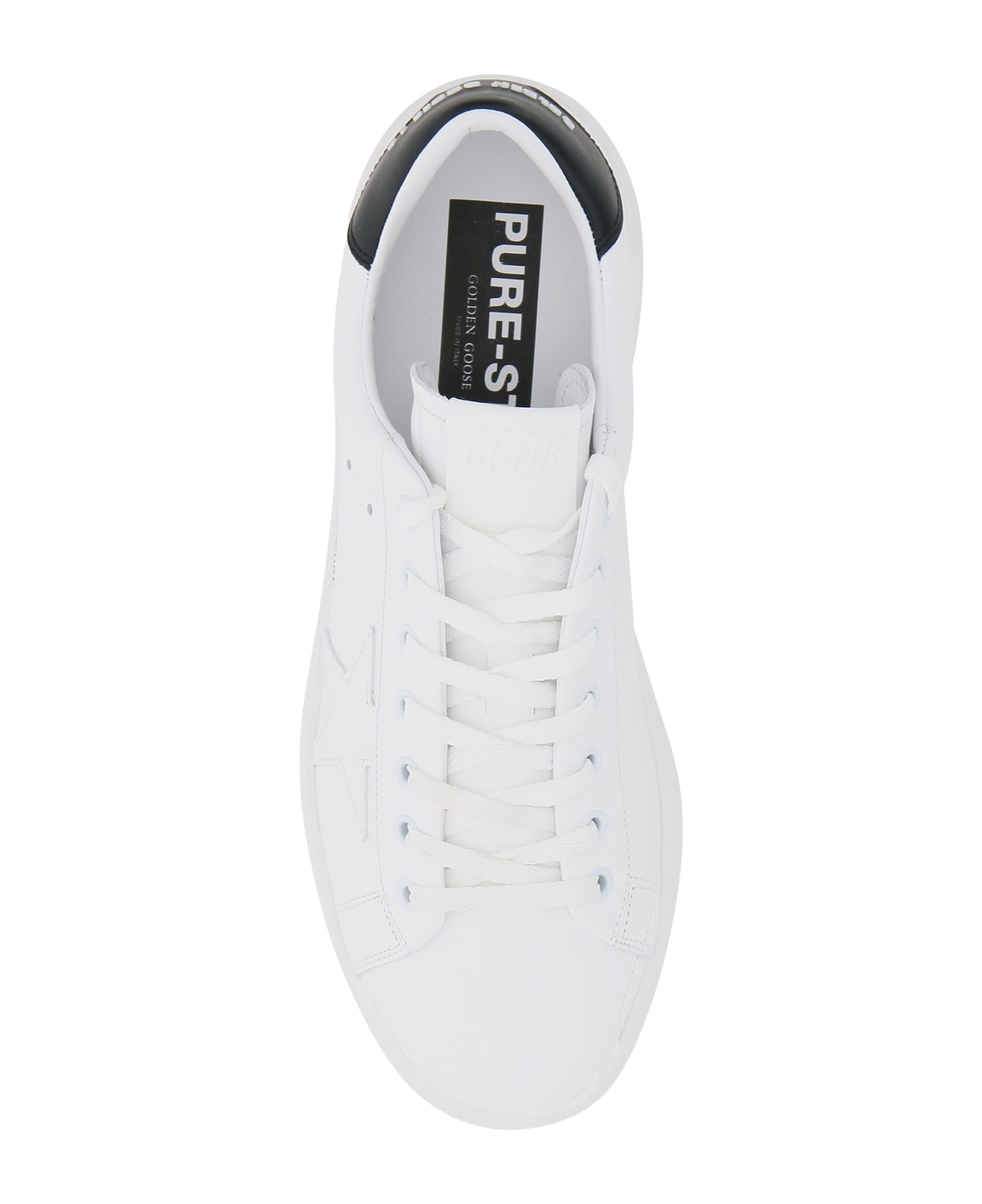 Golden Goose Pure-star Sneakers - WHITE BLACK (White)