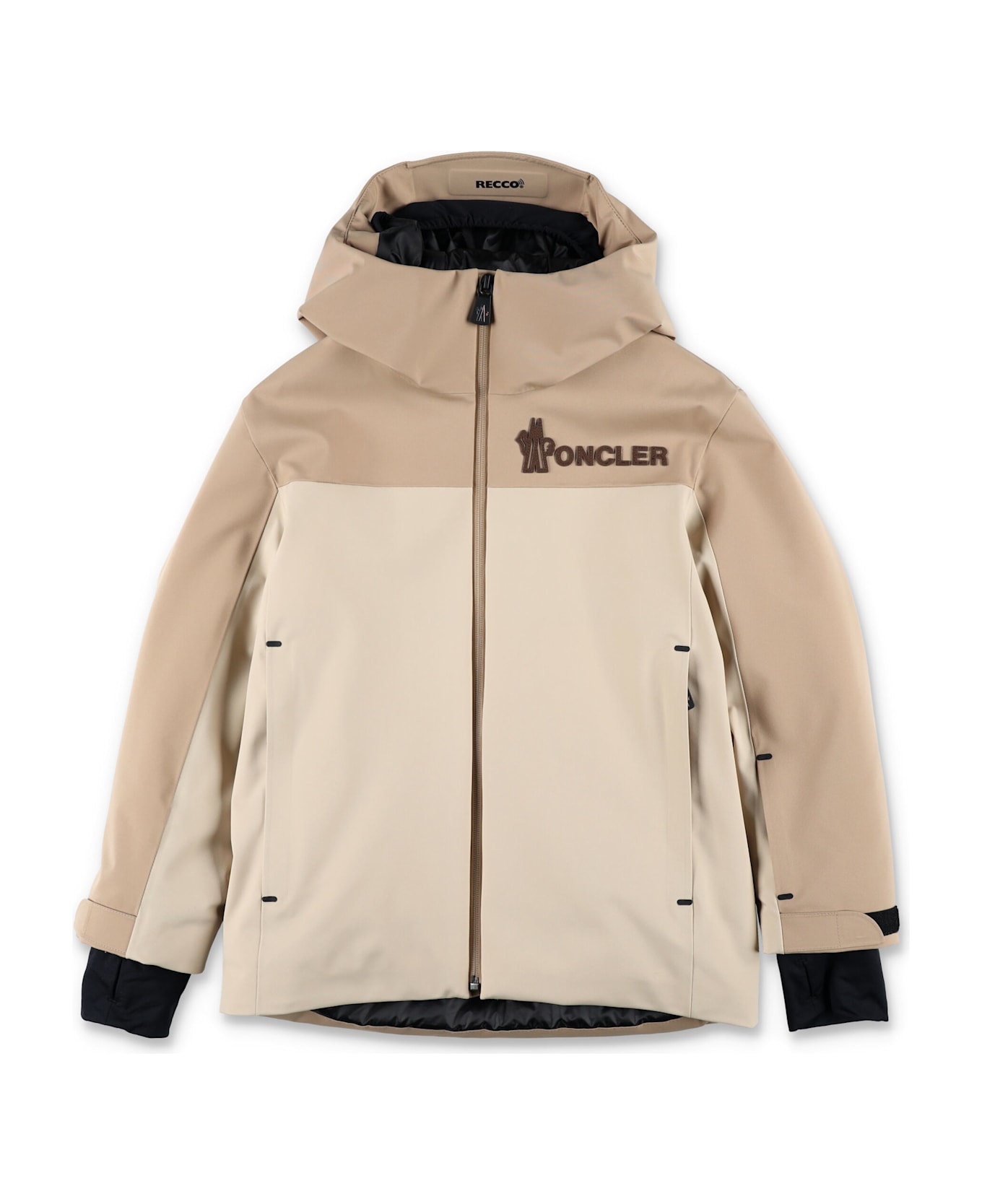 Moncler Grenoble Kids Moriond Ski Jacket Beige - BEIGE