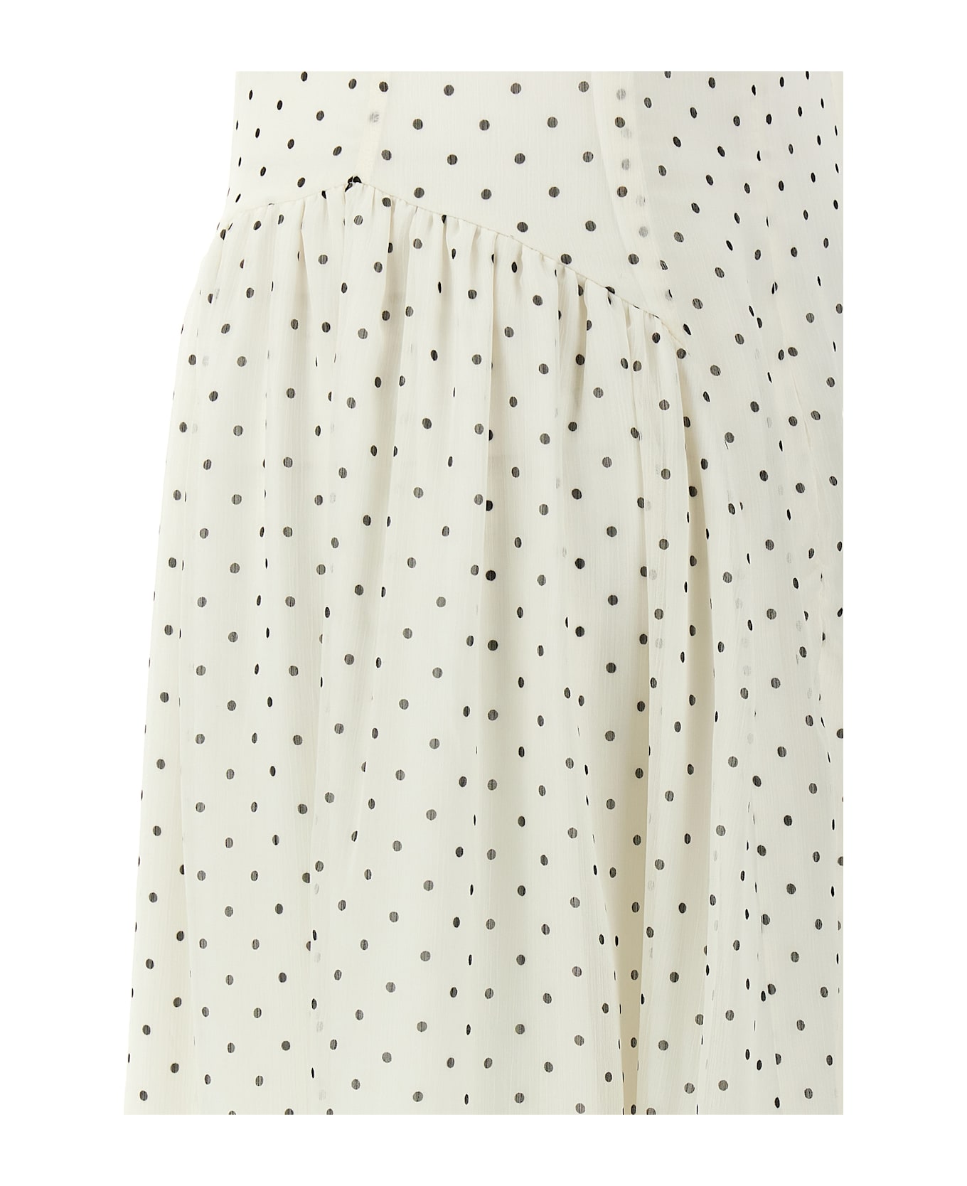 Rotate by Birger Christensen Polka Dot Maxi Dress - bianco