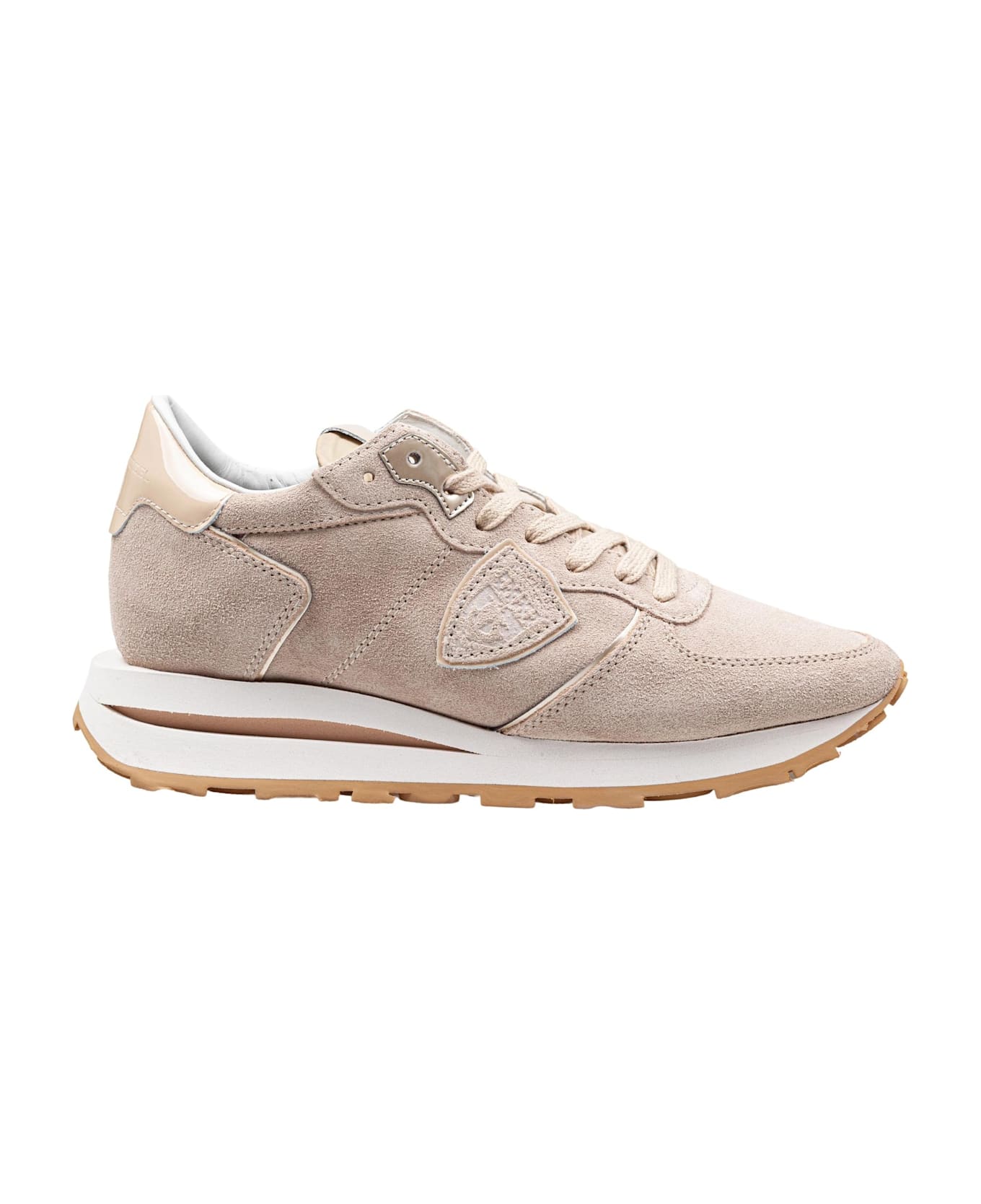Philippe Model Sneakers Tropez In Camoscio Colore Beige - Rose