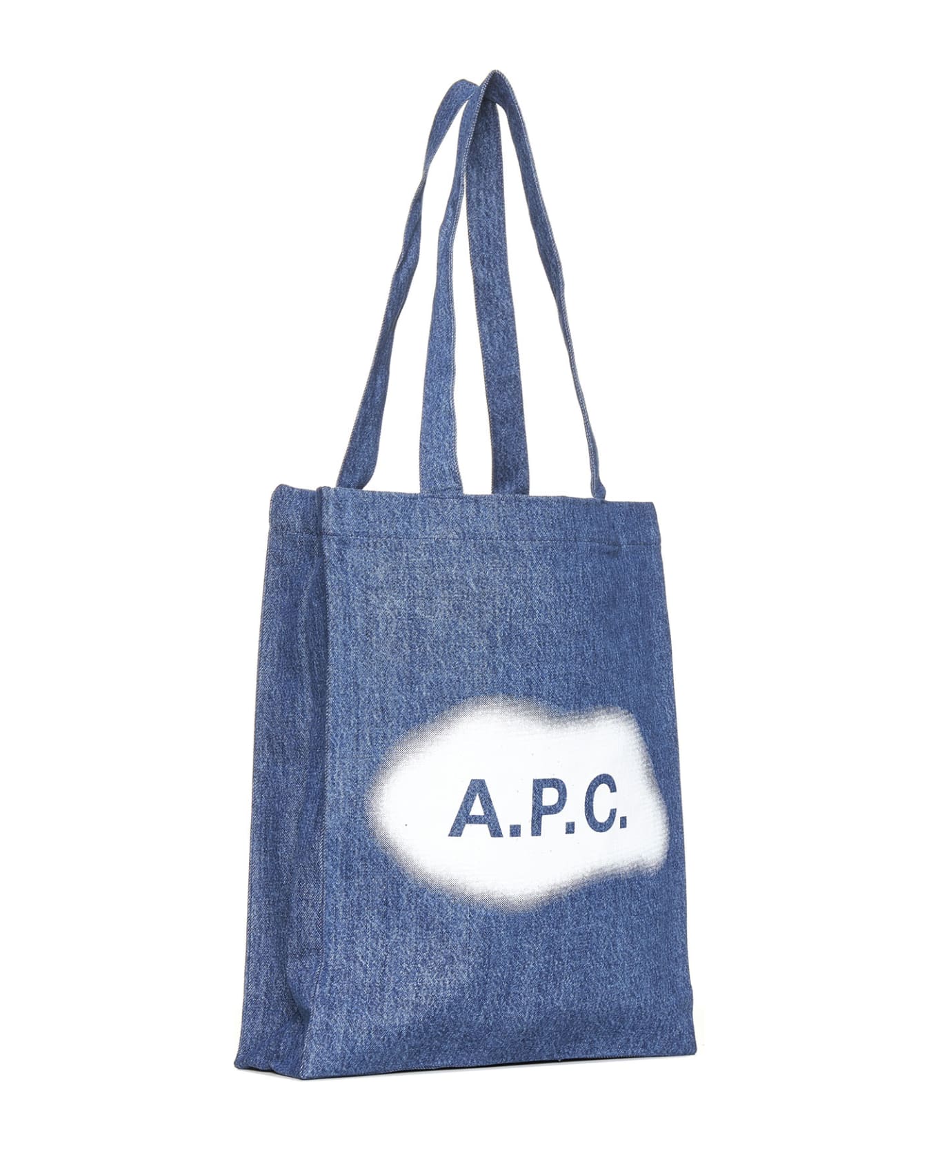 A.P.C. Lou Shopping Bag - BLUE