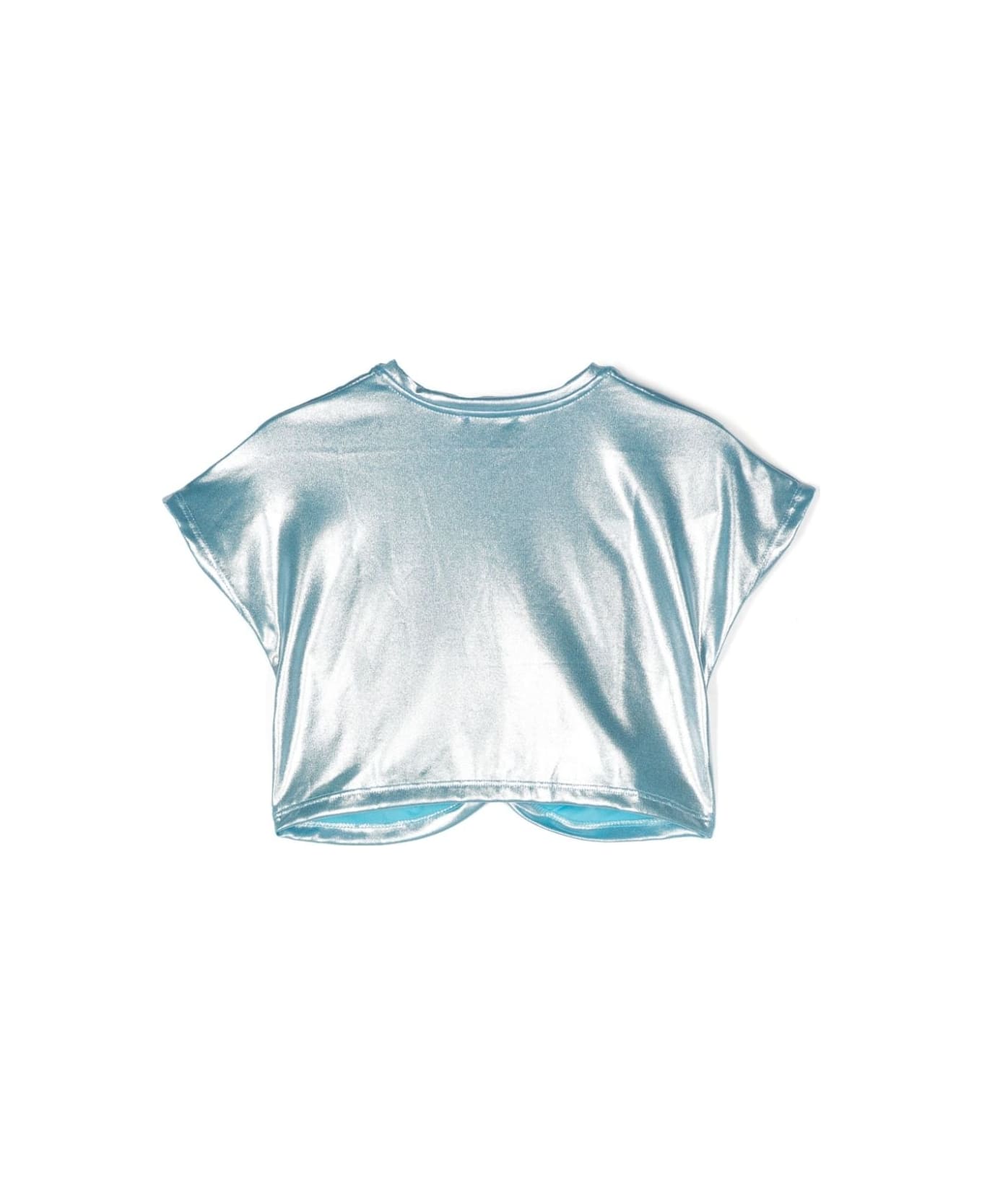 Miss Grant T-shirt Con Arricciatura - Light blue