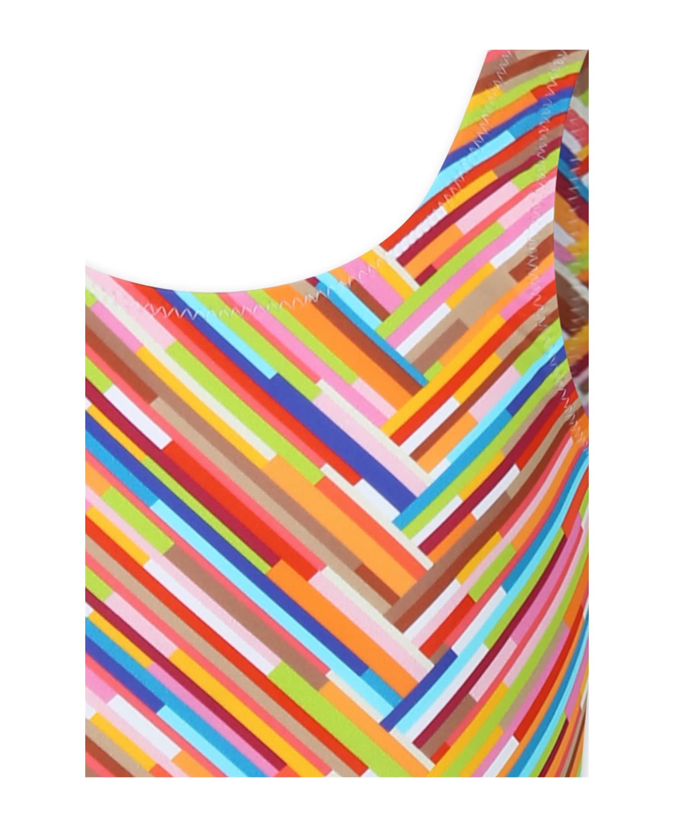 Missoni Kids Multicolor Swimsuit For Girl With Motif Chevron - Multicolor