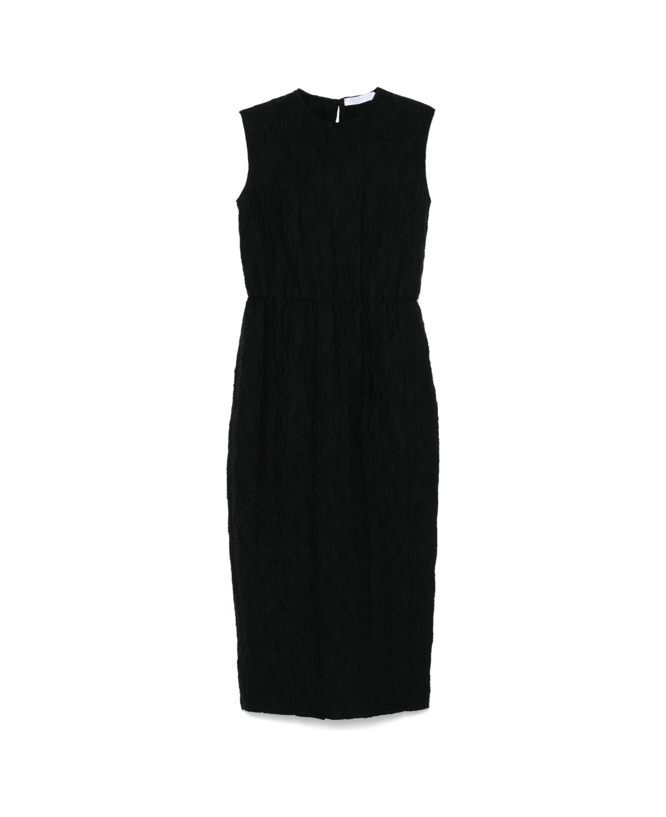 Harris Wharf London Cotton Long Dress - Black