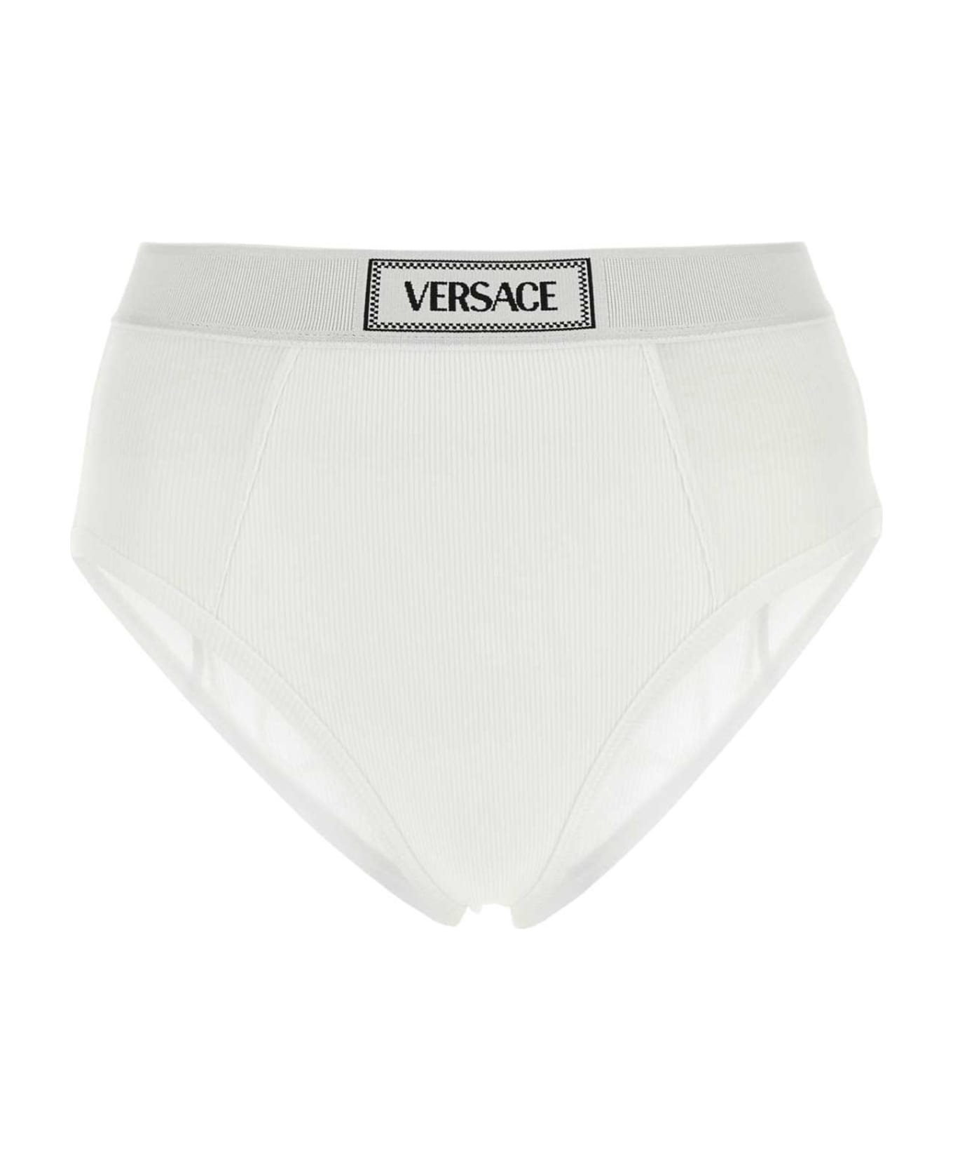 Versace Cotton Slip. - WHITE