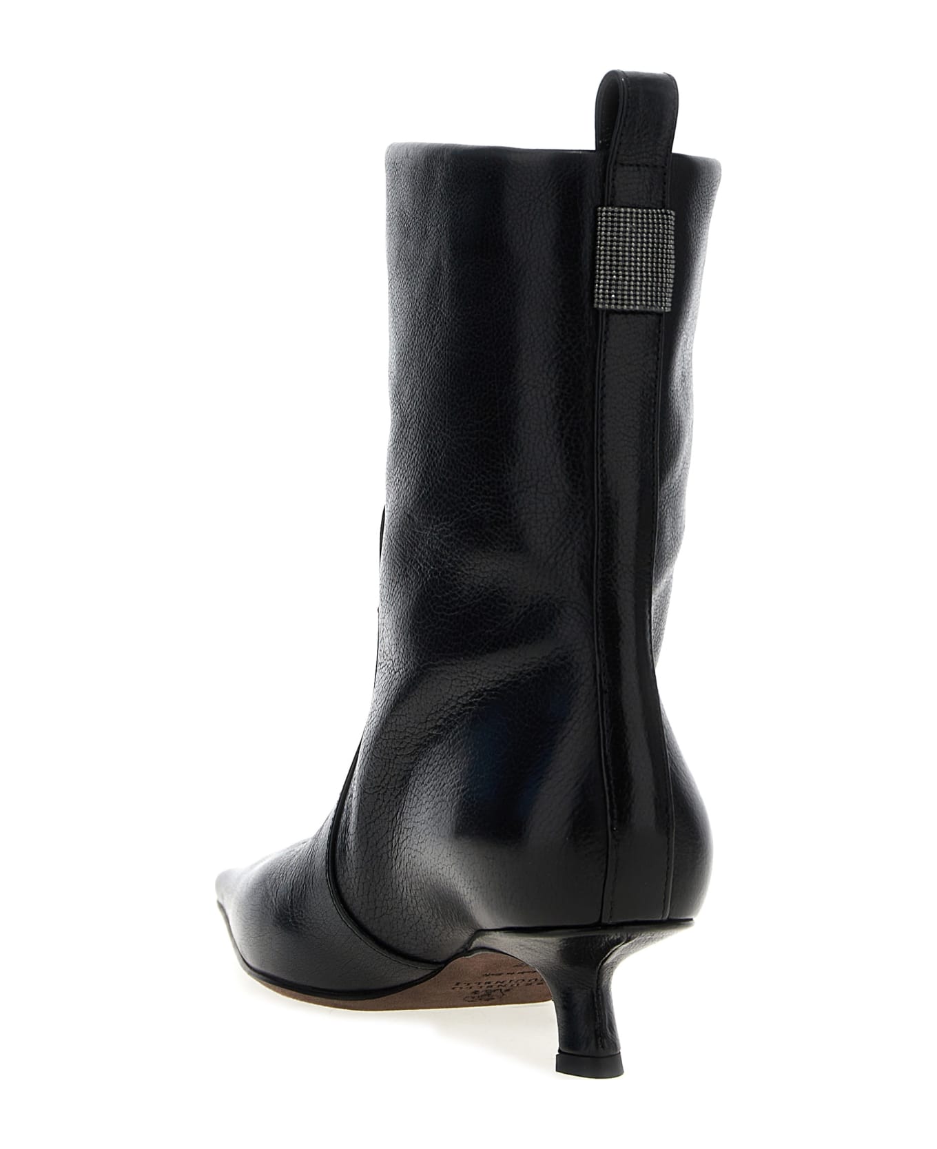 Brunello Cucinelli 'precious Detail' Ankle Boots - Black  