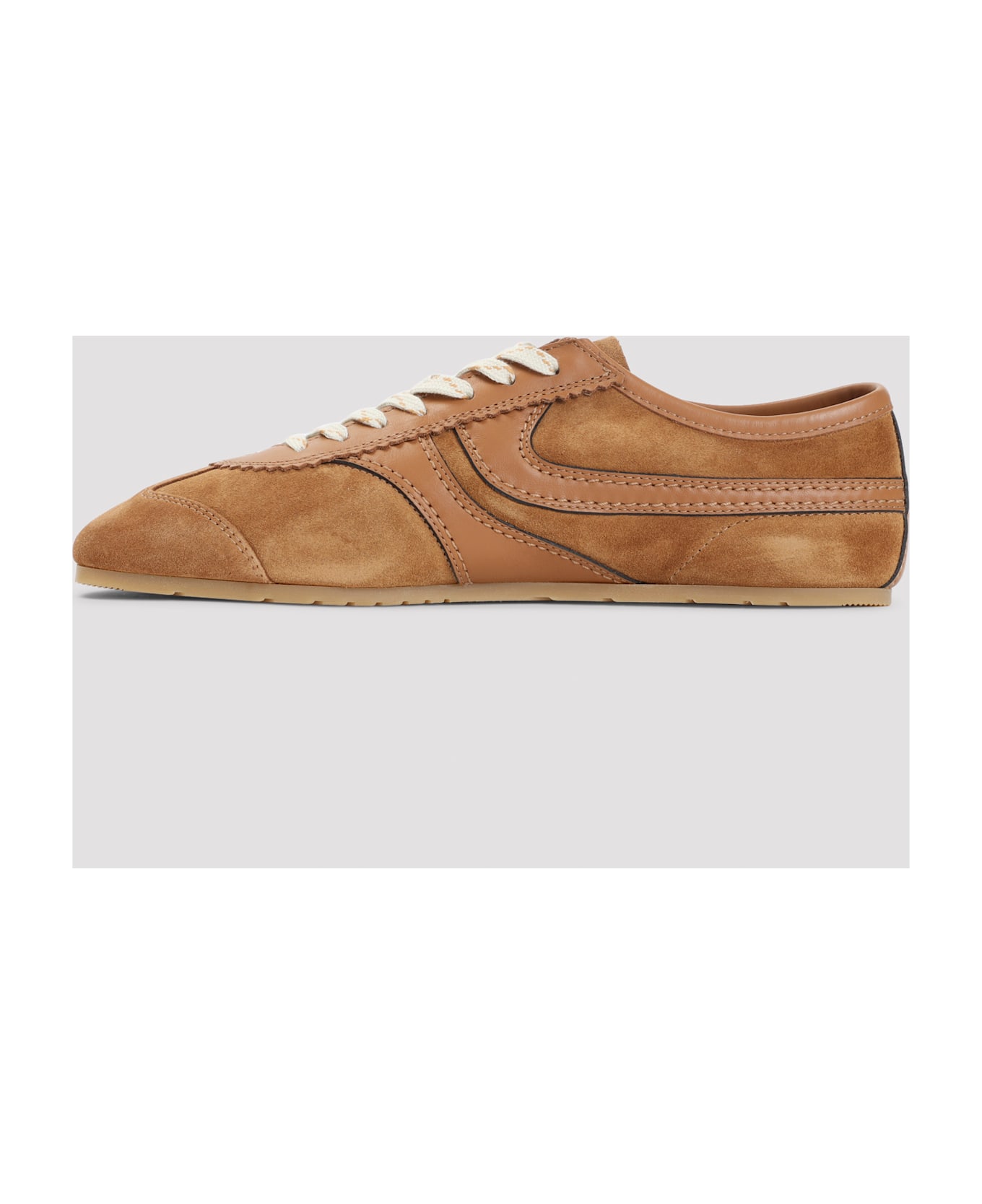 Dries Van Noten Leather Sneakers - Tan