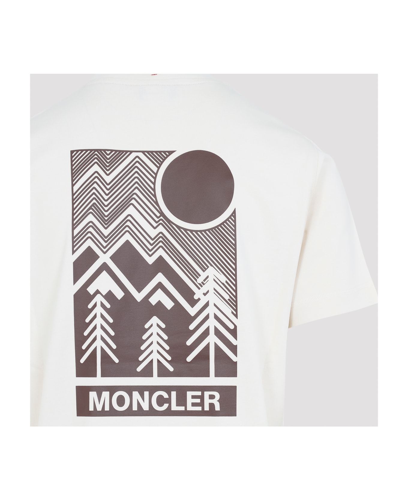 Moncler Grenoble Short Sleeves T-shirt - Natural