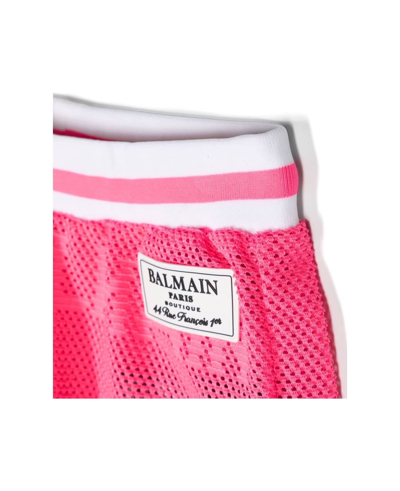 Balmain Shorts With Log - Fucsia ボトムス