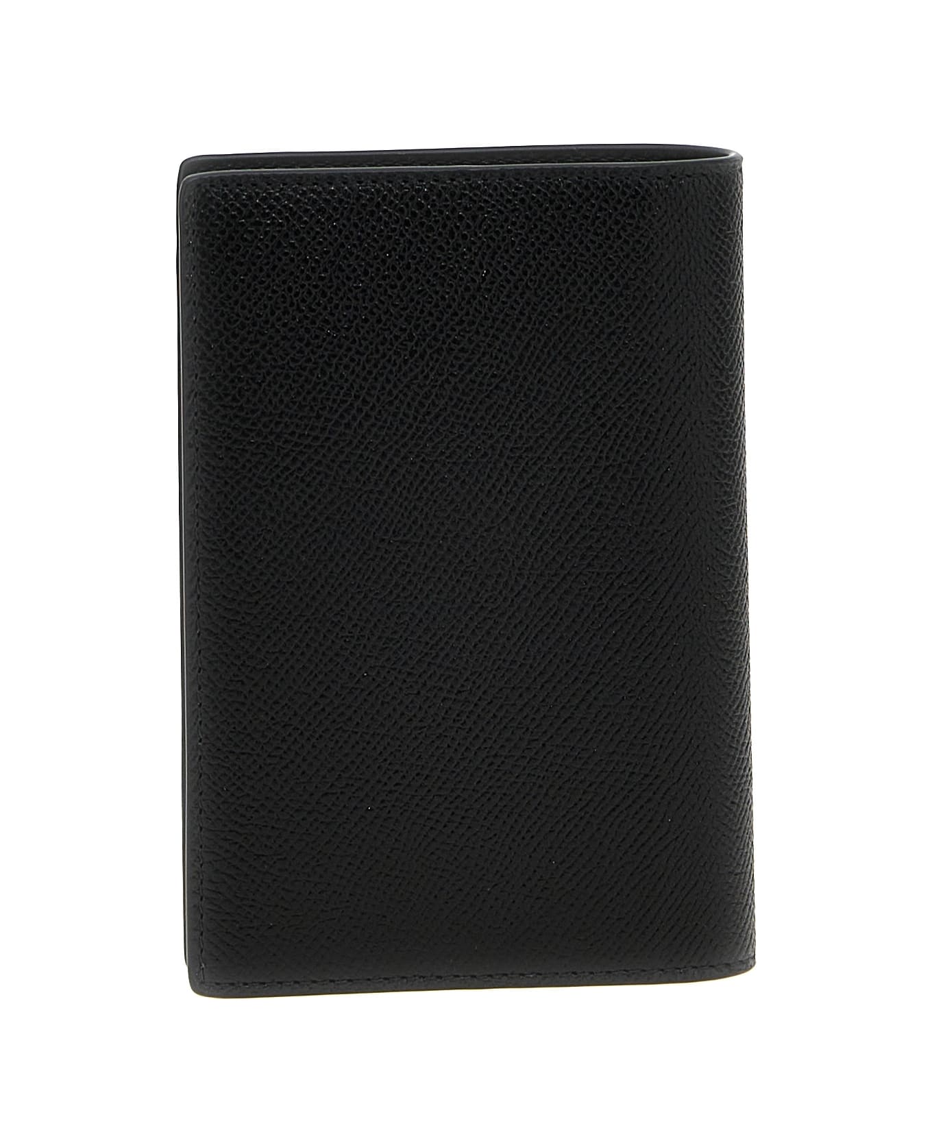 Balenciaga Logo Leather Passport Holder