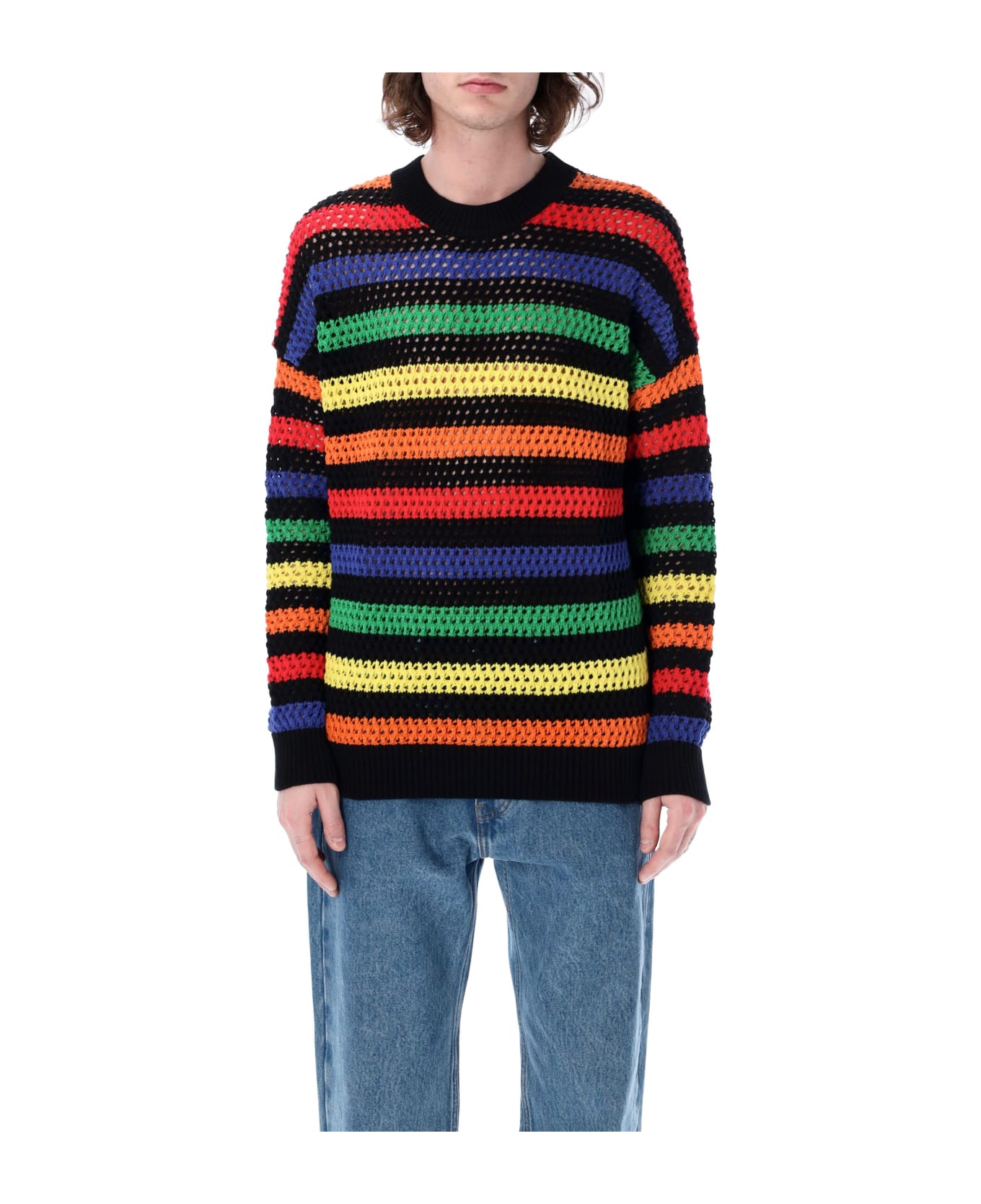 MSGM Striped Sweater - BLACK STRIPES