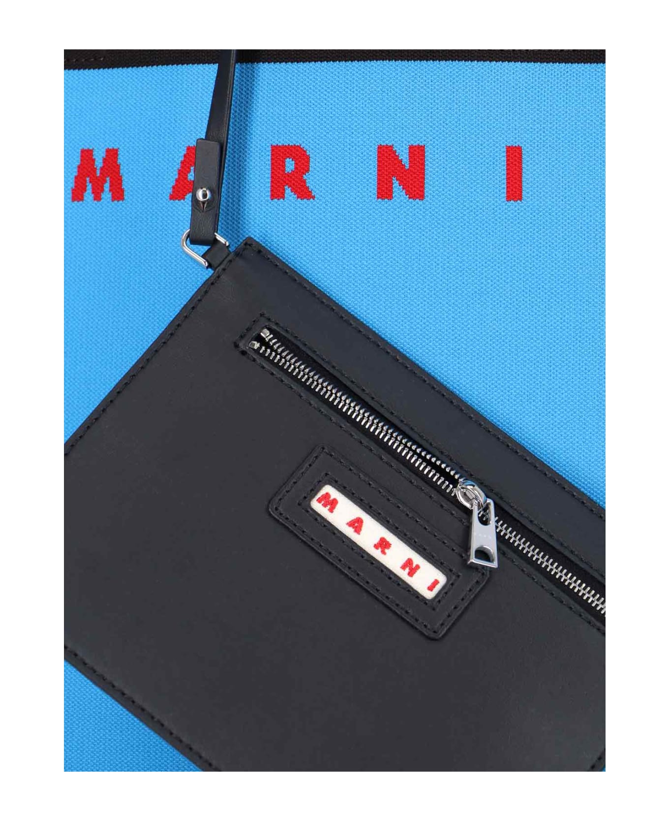 Marni Logo Tote Bag - Blue