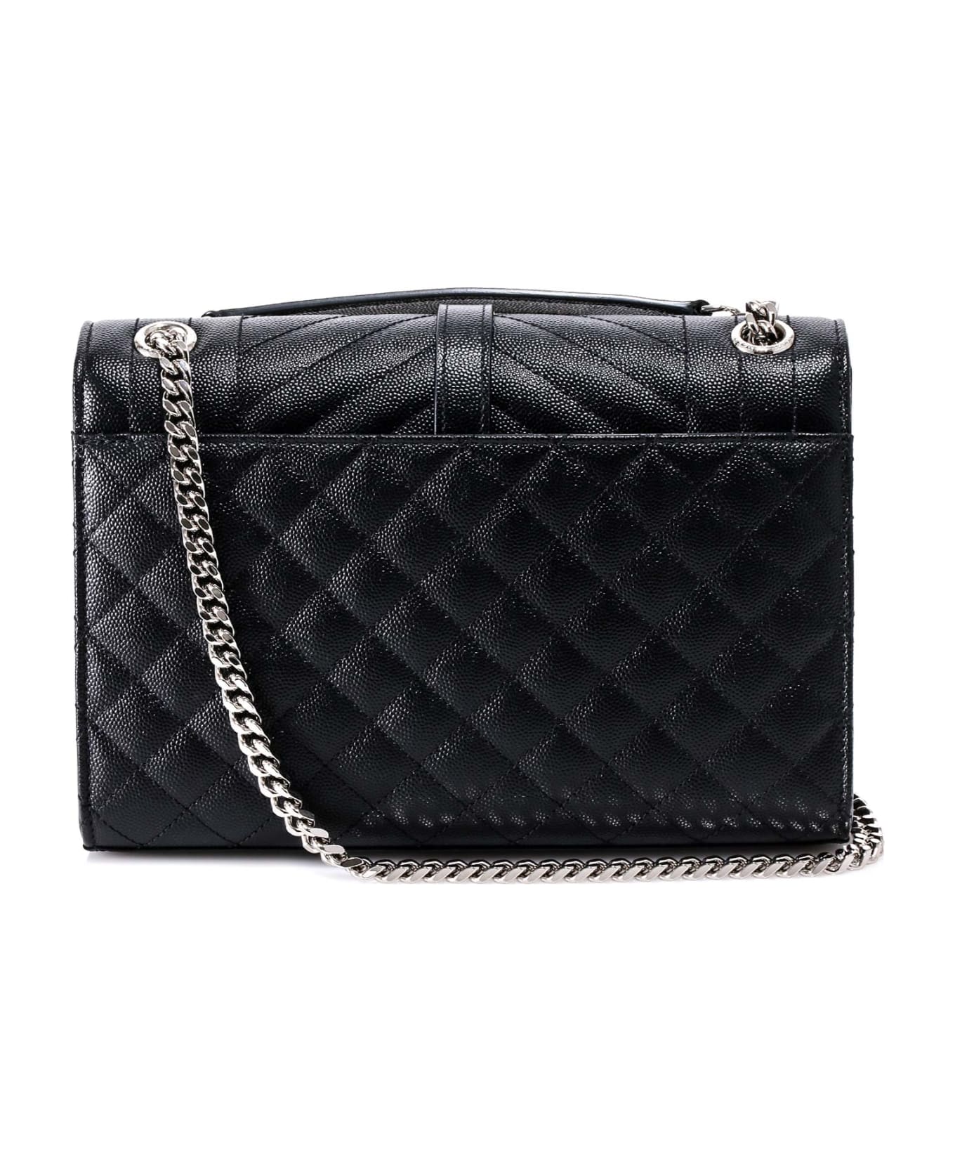 Saint Laurent Envelope Shoulder Bag - BLACK