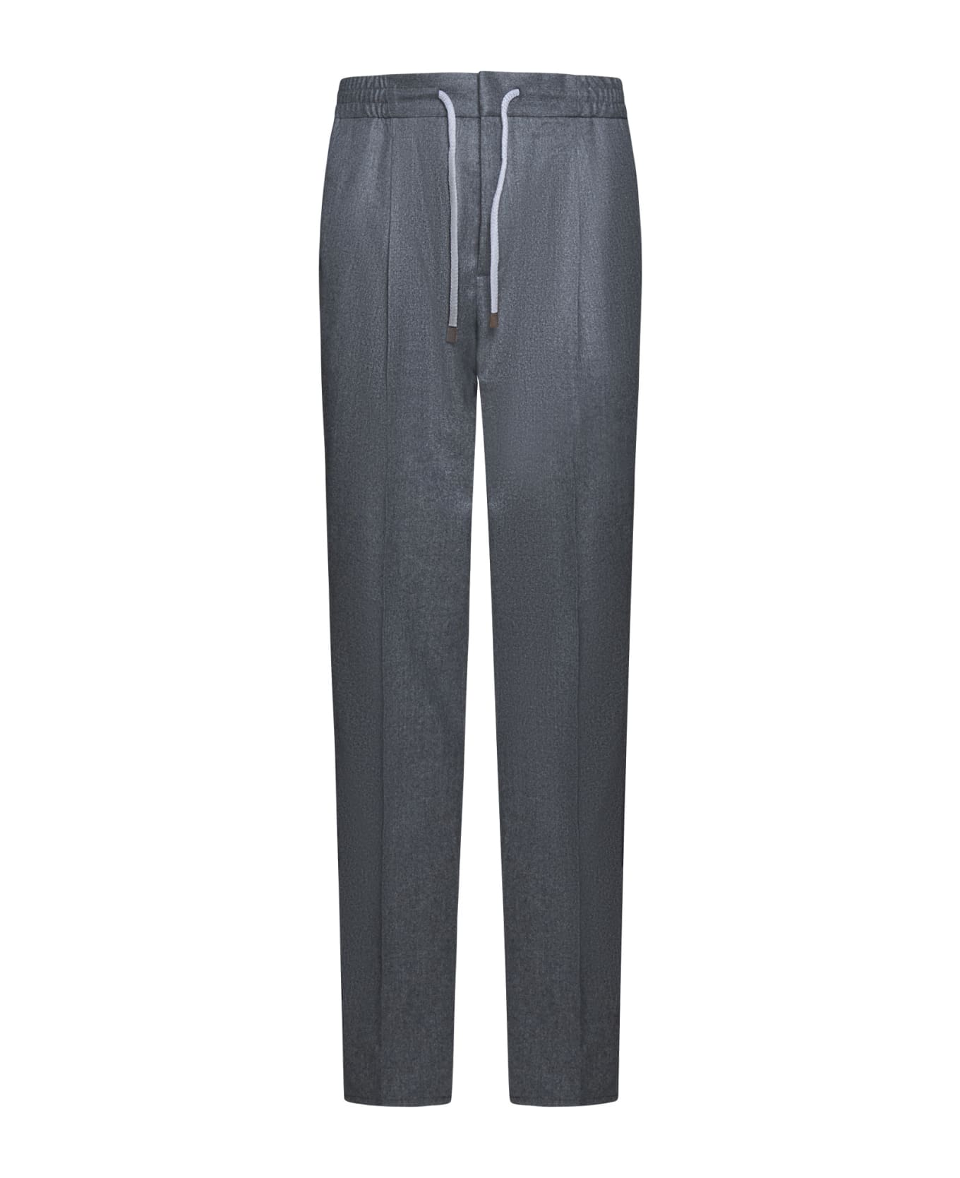 Brunello Cucinelli Drawstring Tailored Trousers - GRIGIO MEDIO ボトムス