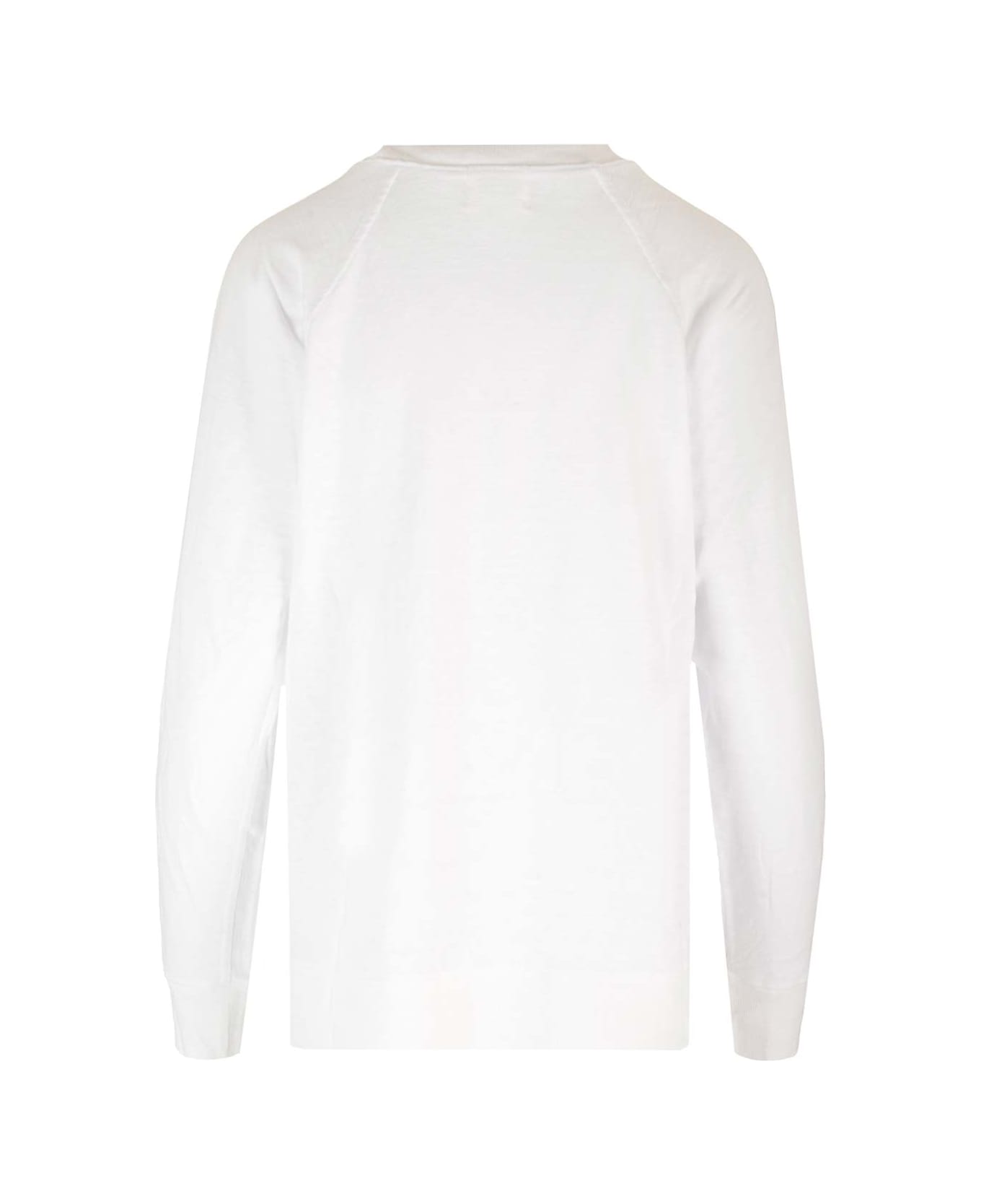Marant Étoile 'kiefferf' Linen Sweater With Logo - WHITE
