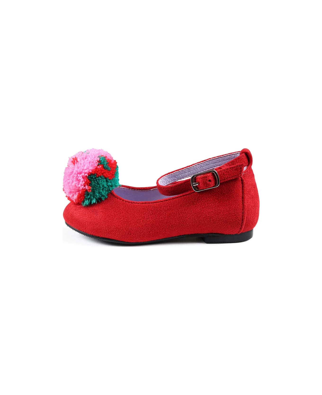 Stella McCartney Kids Red Ballet Flats For Girl - Red