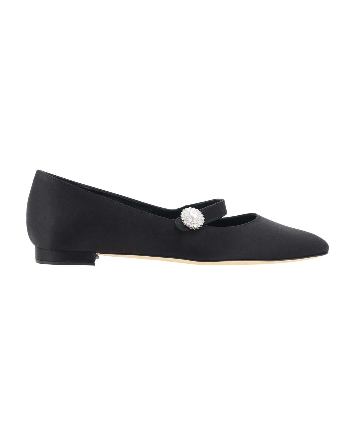 Manolo Blahnik Mary Jane Ballerinas - Blck