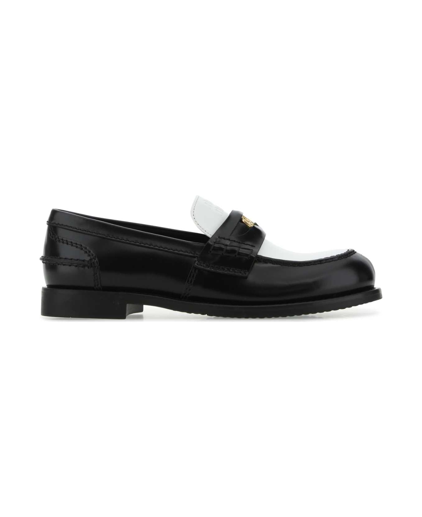 Miu Miu Two-tone Leather Loafers - F0967