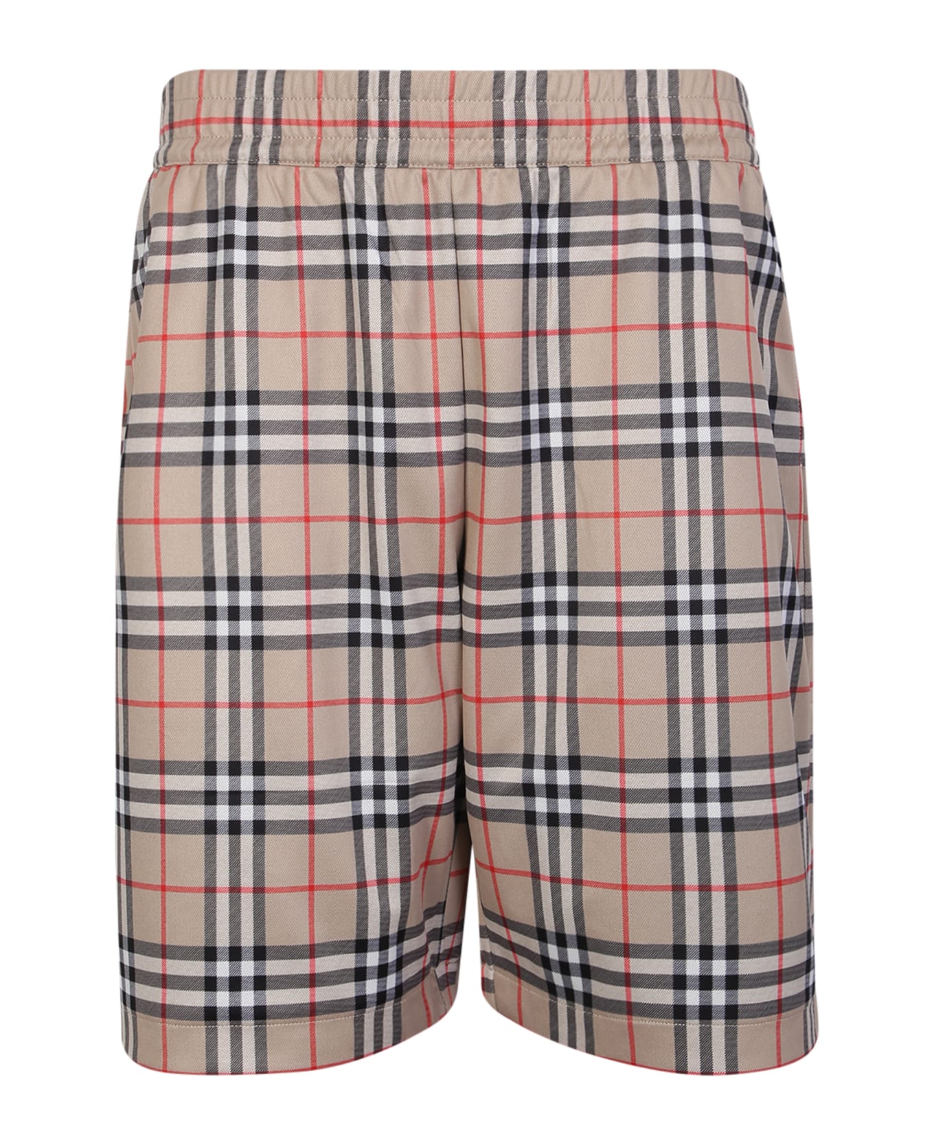 Burberry Check Shorts - Archive Beige