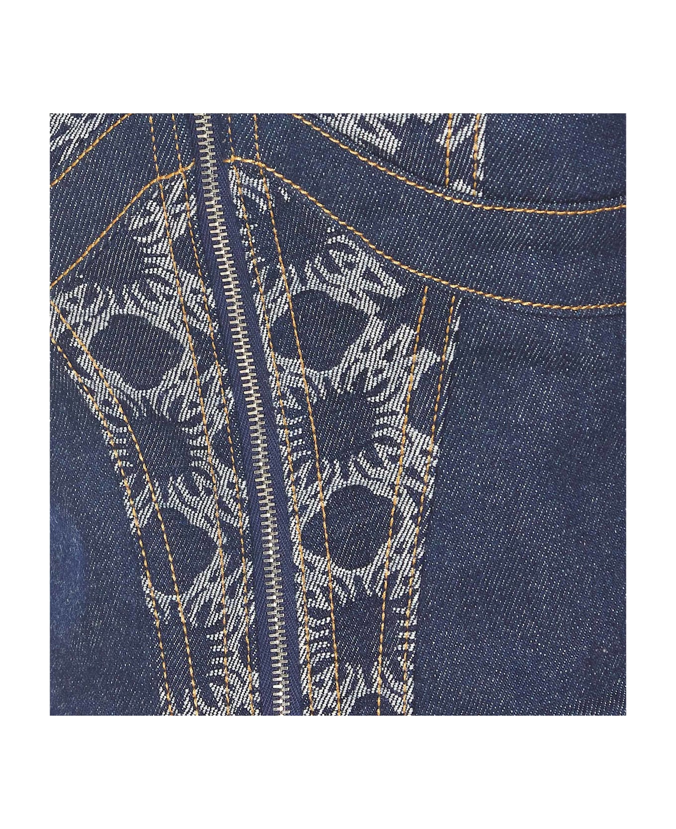 AMIRI Ma Quad Corset Top - Blue