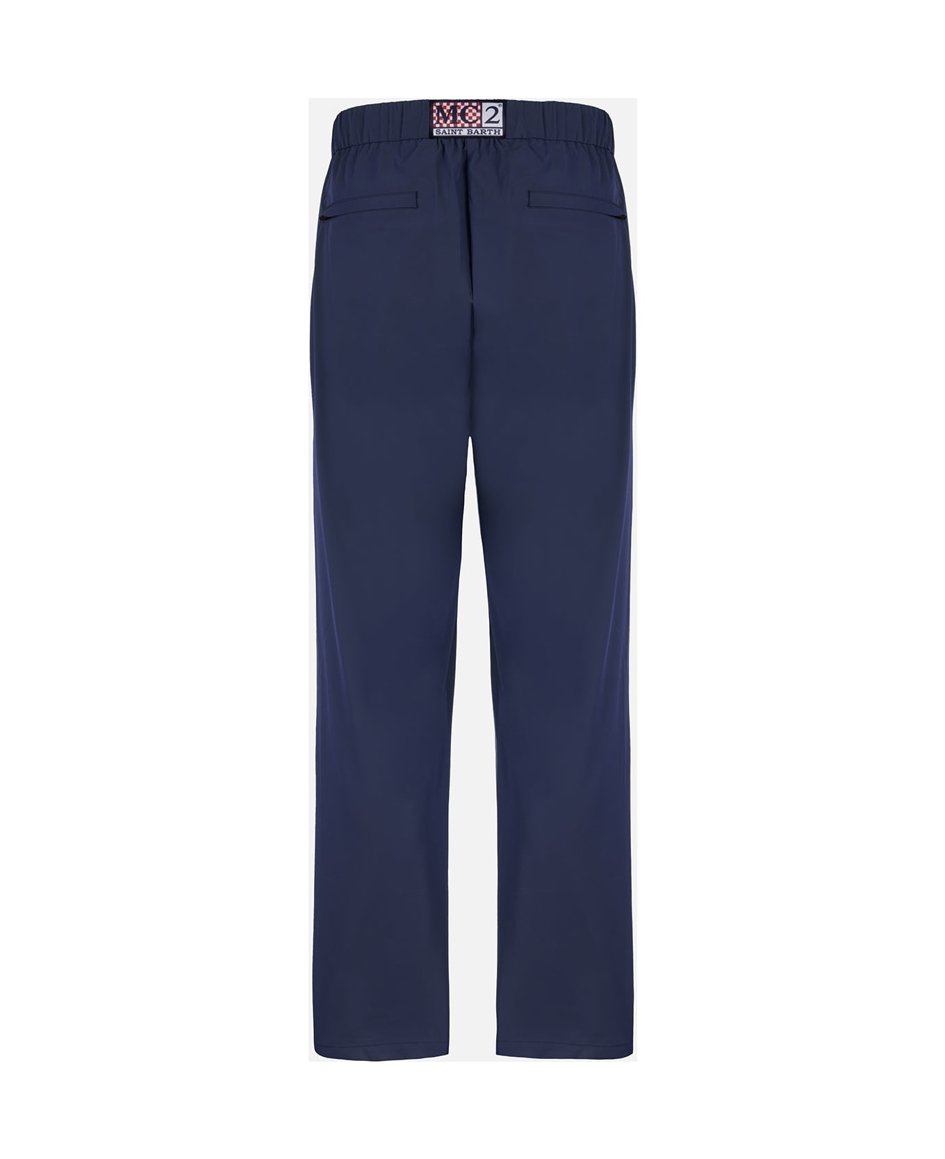 MC2 Saint Barth Man Navy Blue Casual Pants Porter - BLUE
