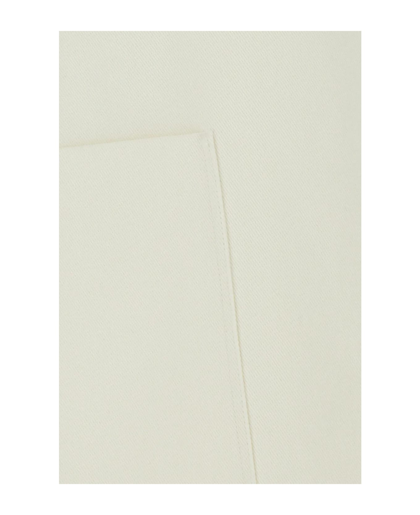 Max Mara White Cotton Oversize Ragtime Blazer - BIANCO