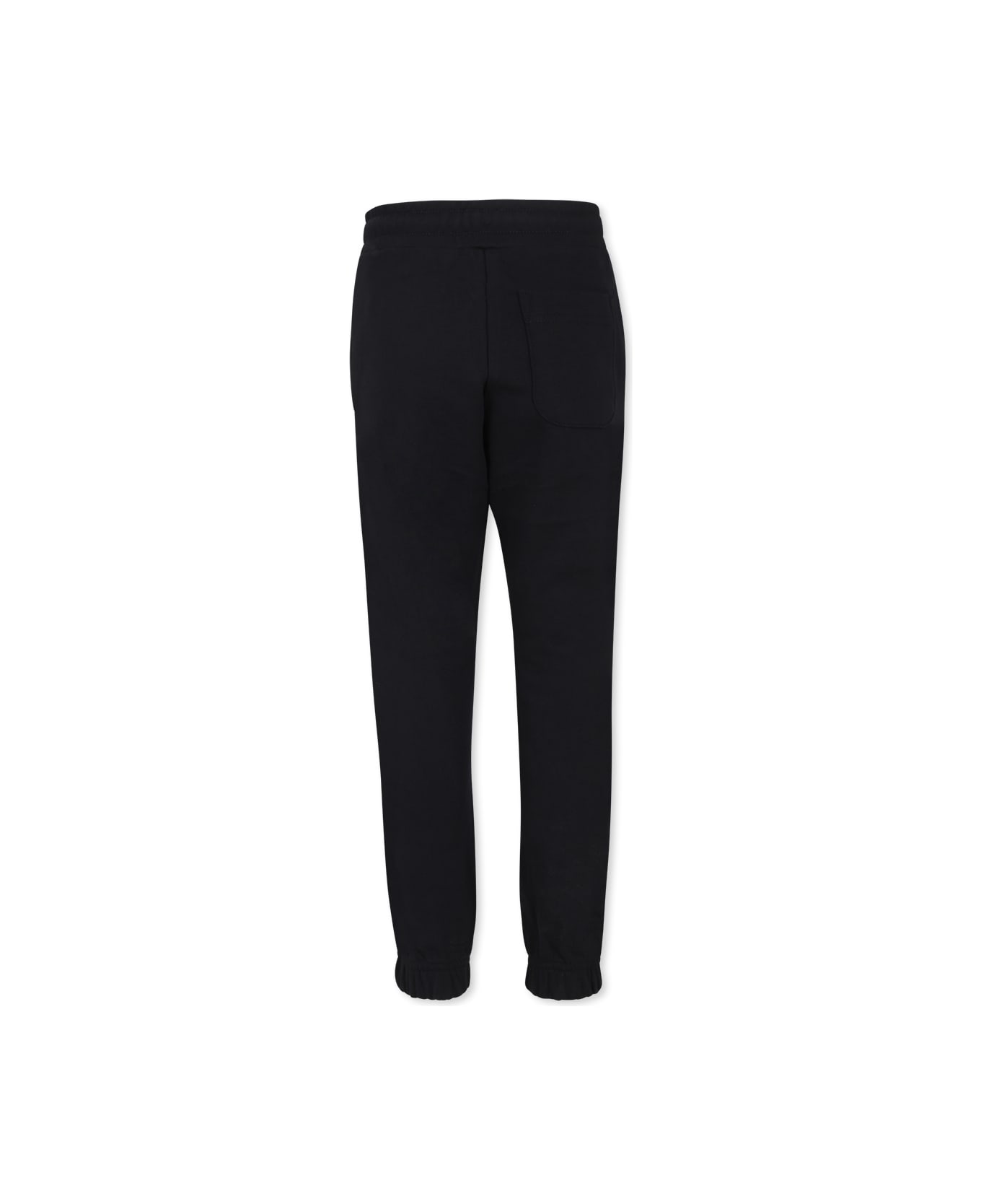 Diesel Black Trousers For Boy With Logo - Black