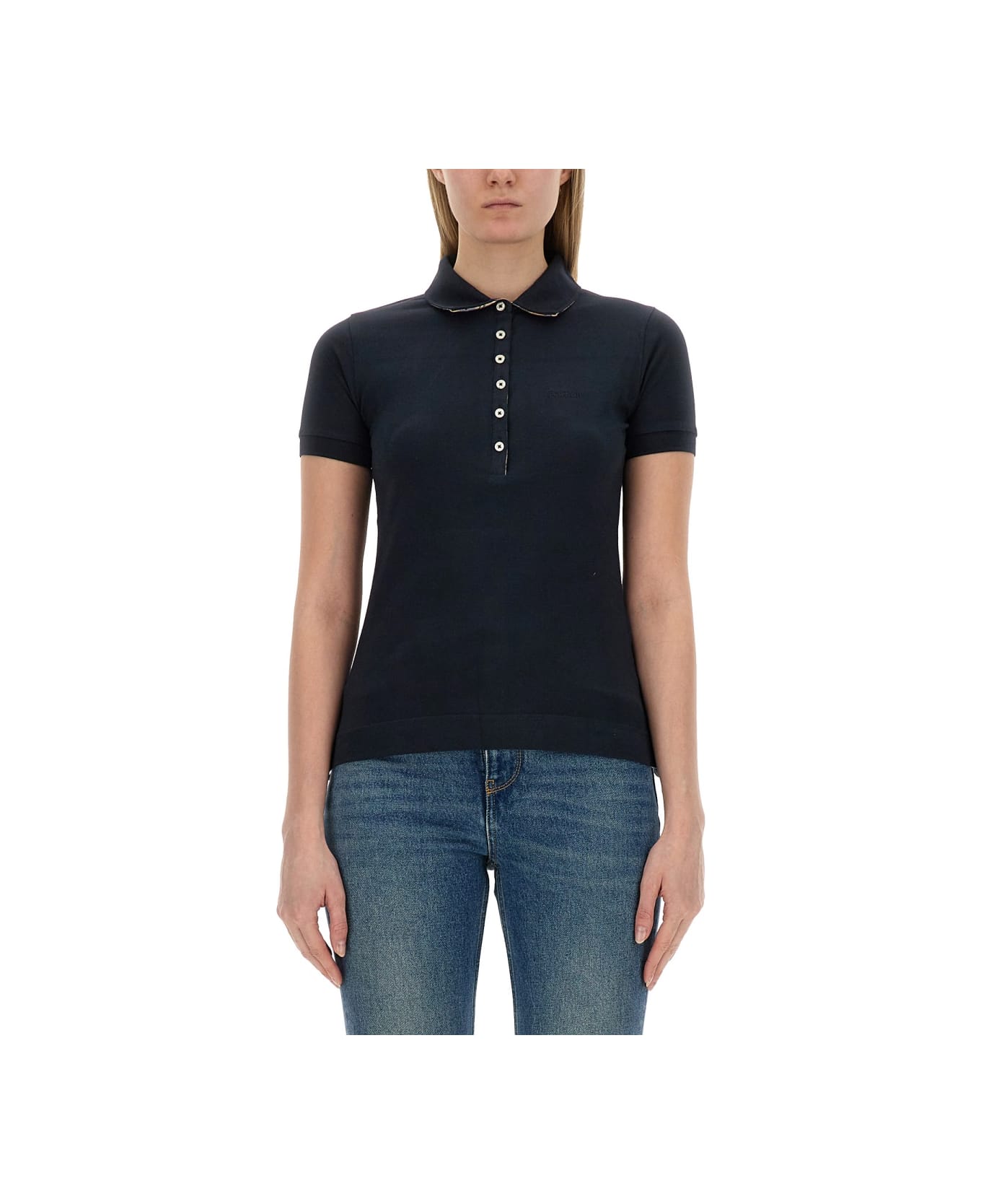 Barbour Polo With Logo - BLUE