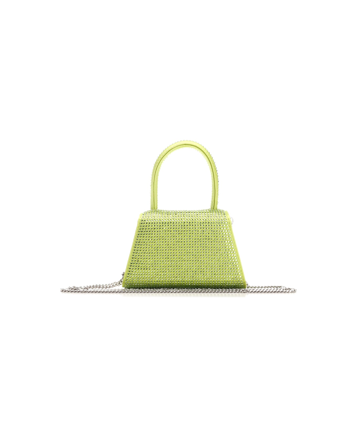 self-portrait Micro Bag With Silver Bow - GREEN