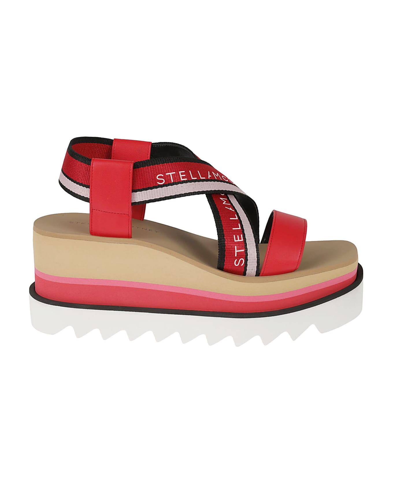 Stella McCartney Webbing Sandals - Red/pink