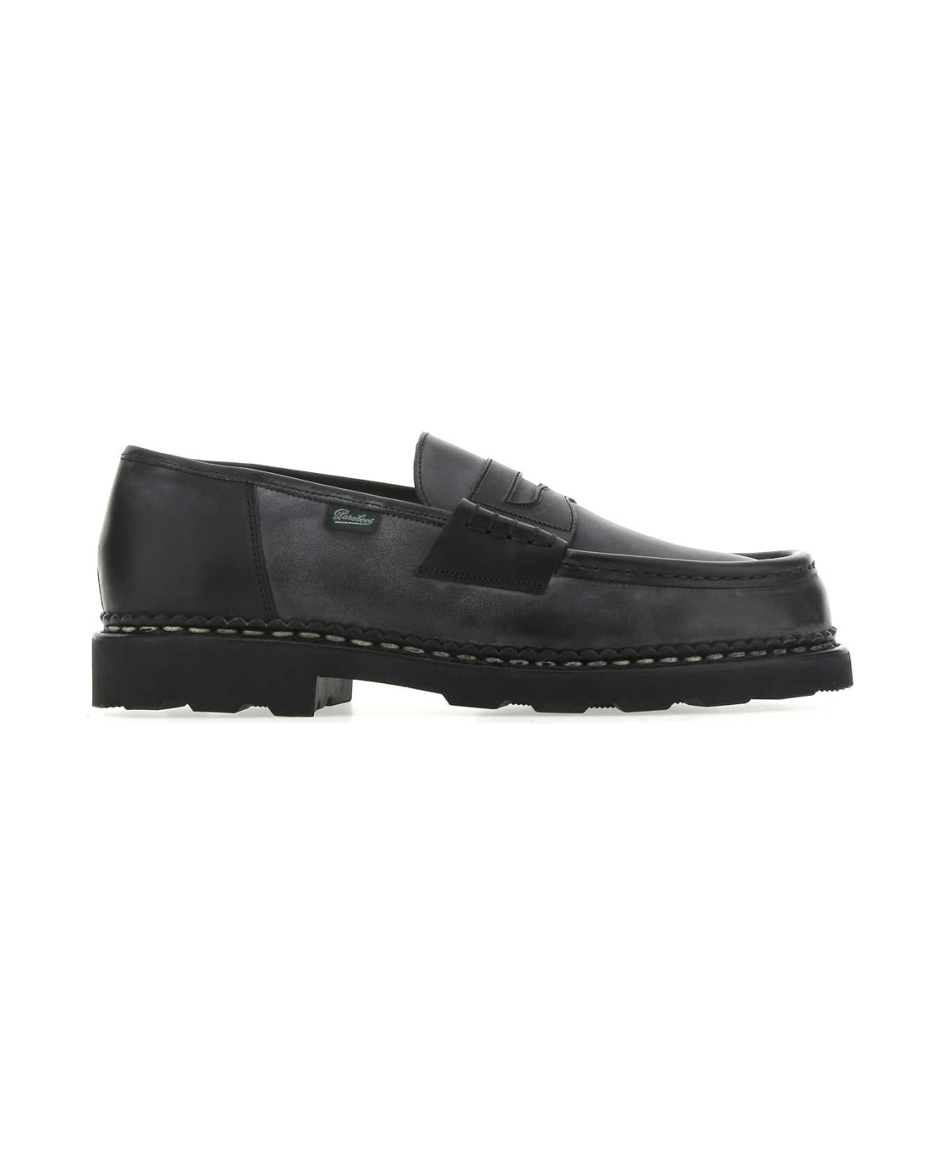 Paraboot Black Leather Loafers - NOIR