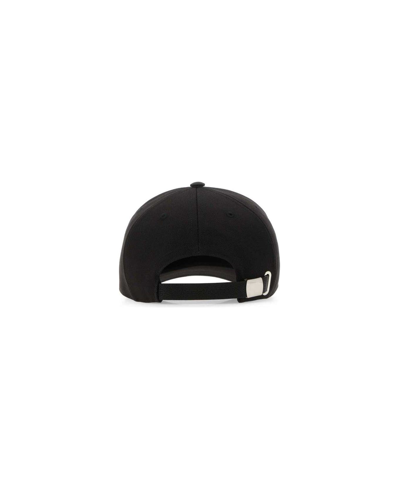 Alexander McQueen Graffiti Logo Printed Baseball Cap - BLACKRED