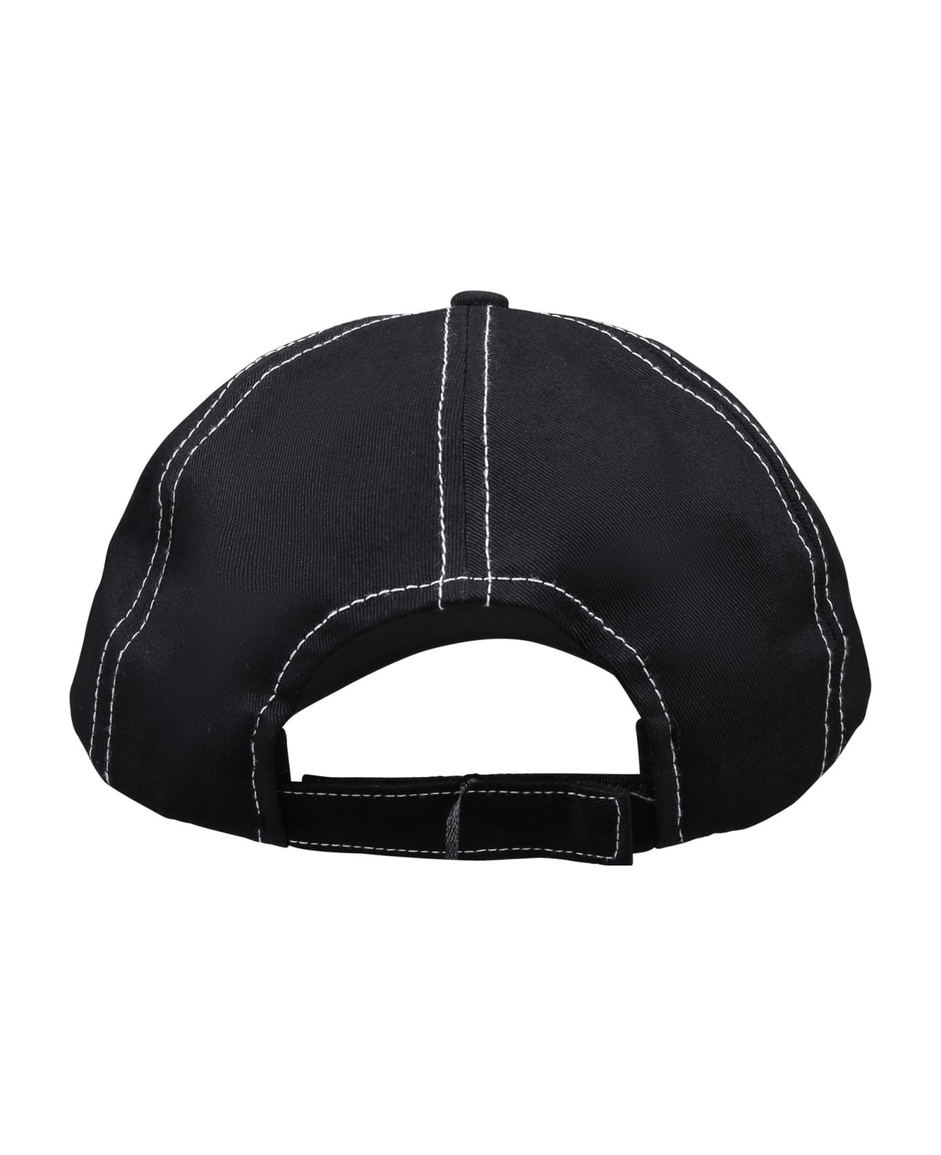 MSGM Black Hat With Visor For Boy - Nero