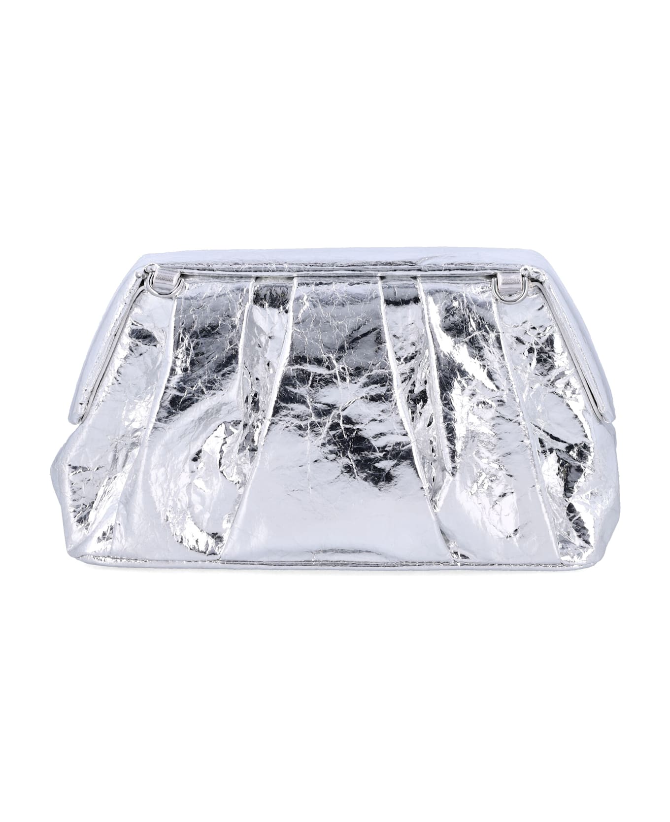 THEMOIRè Afrodite Metallic Silver Clutch - SILVER