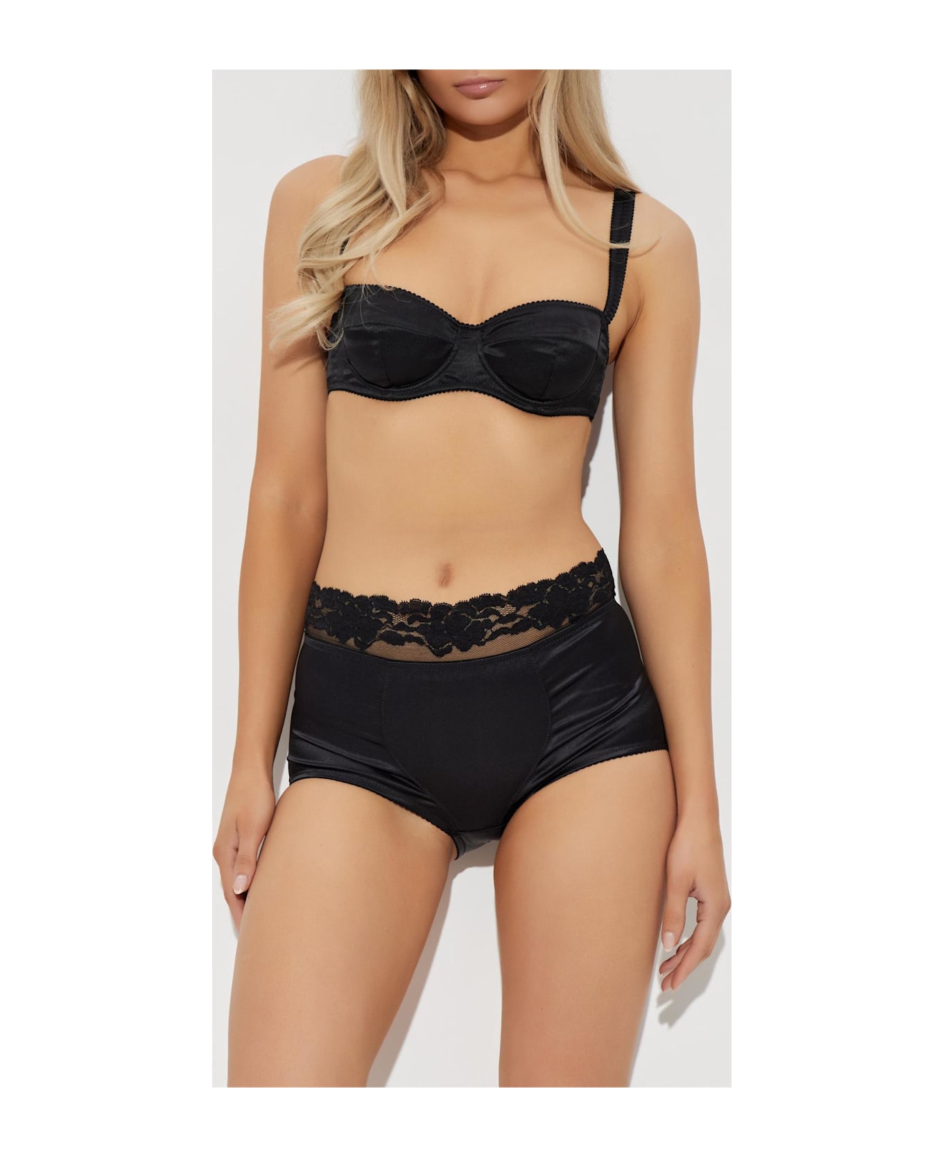 Dolce 
Gabbana Silk Panties - BLACK