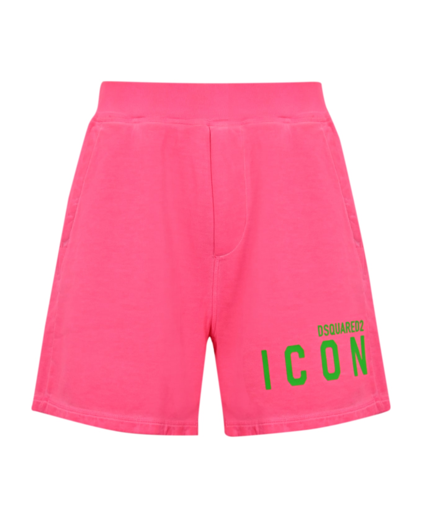 Dsquared2 Icon Cotton Shorts - Pink