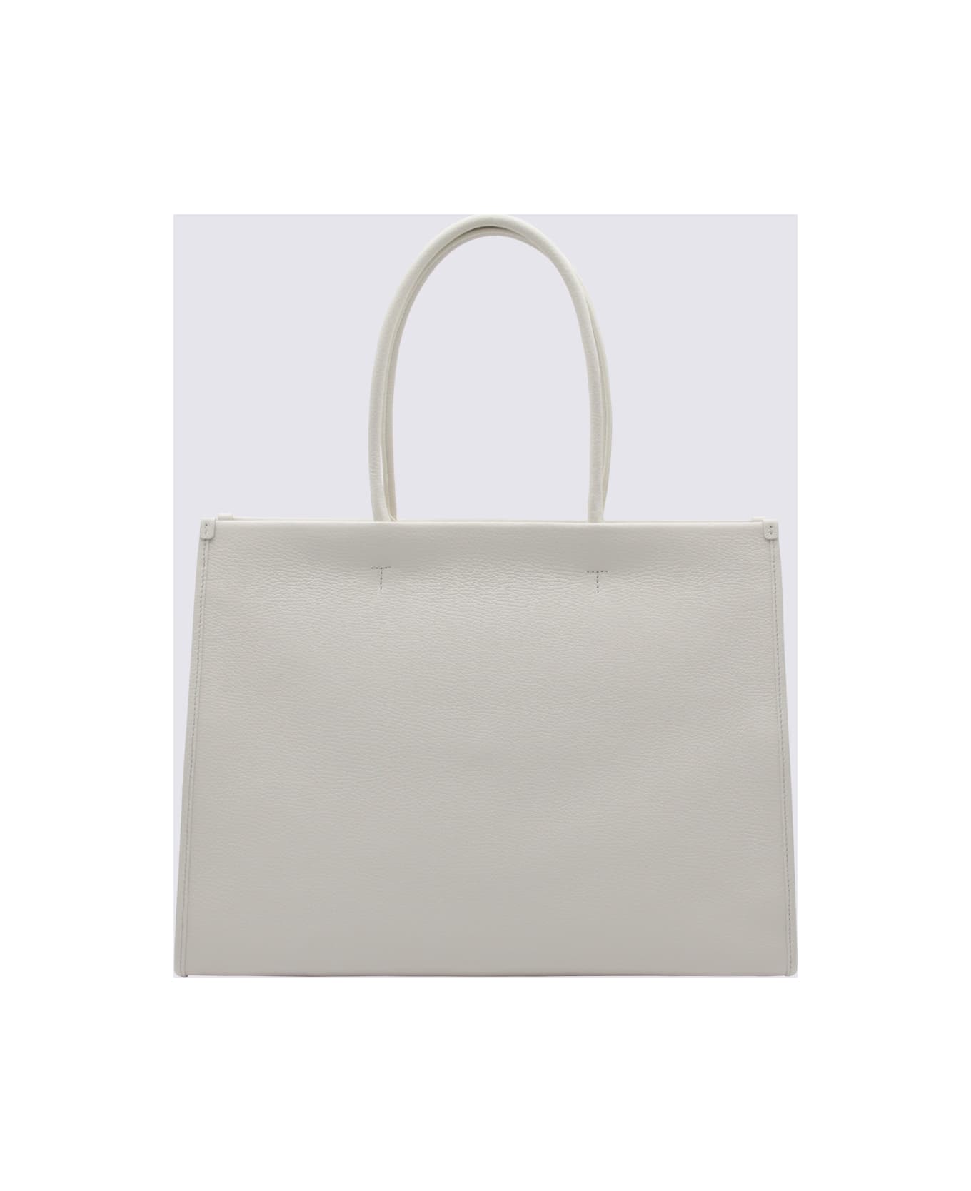 Furla Marshmallow Leather Opportunity Tote Bag - White/Black トートバッグ