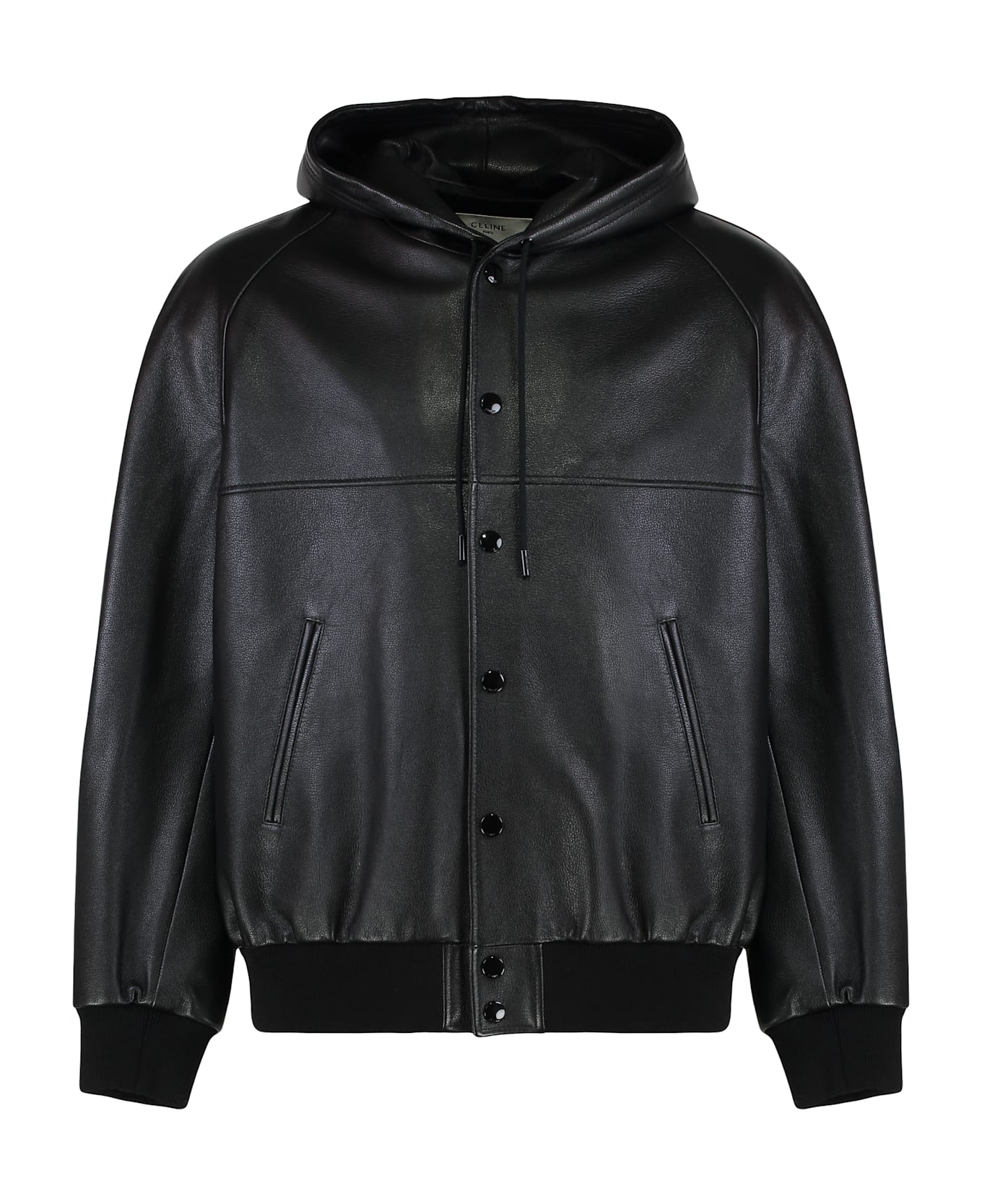 Celine Leather Jacket - black