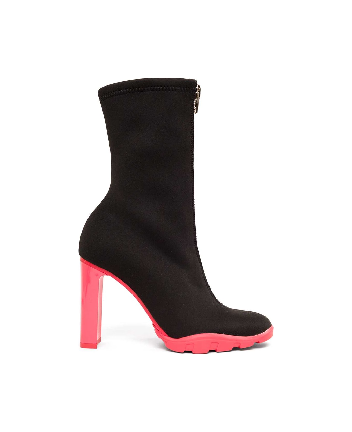 Alexander McQueen Slim Tread Black Boots - Nero